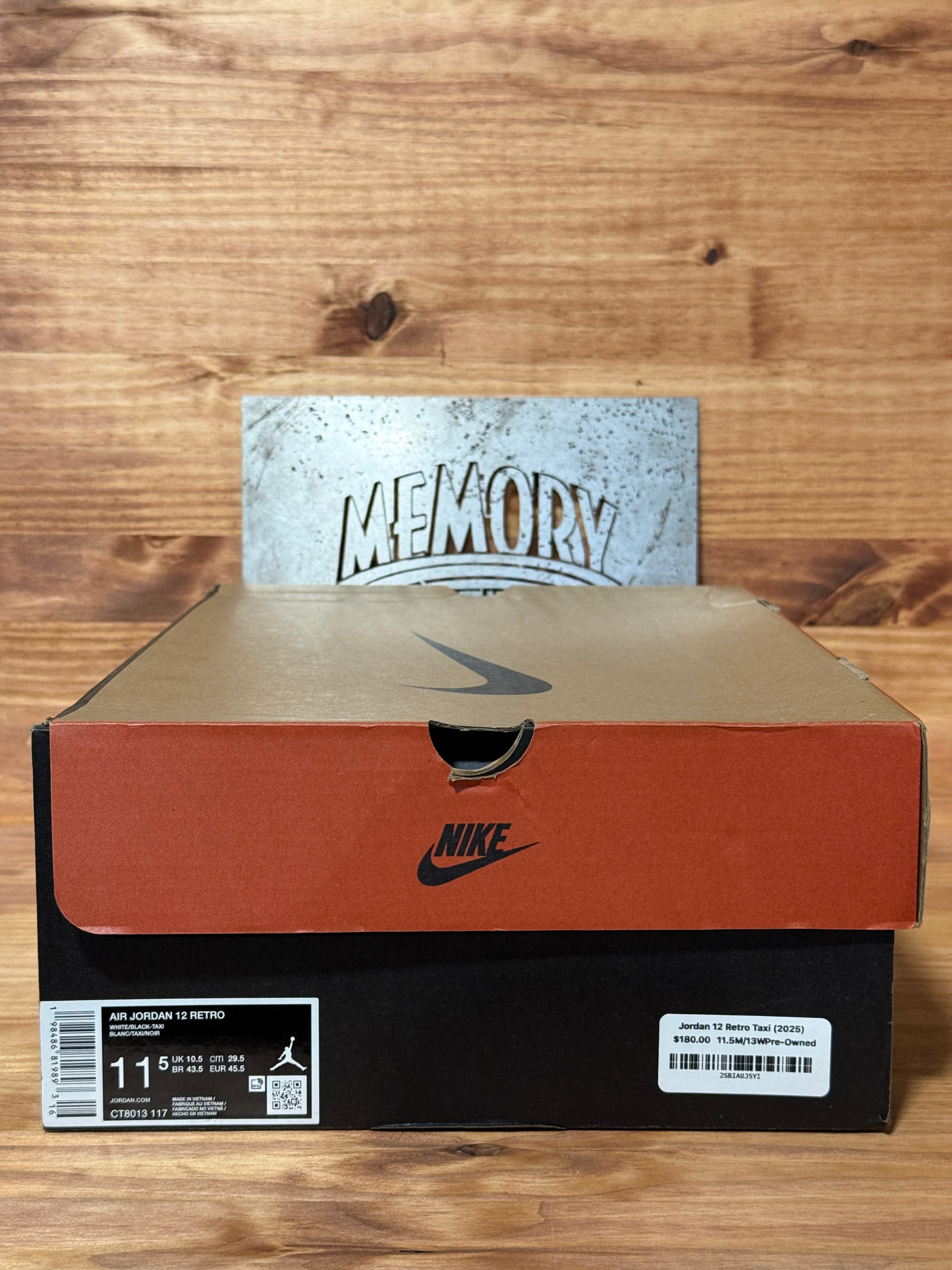 Jordan 12 Retro Taxi (2025)