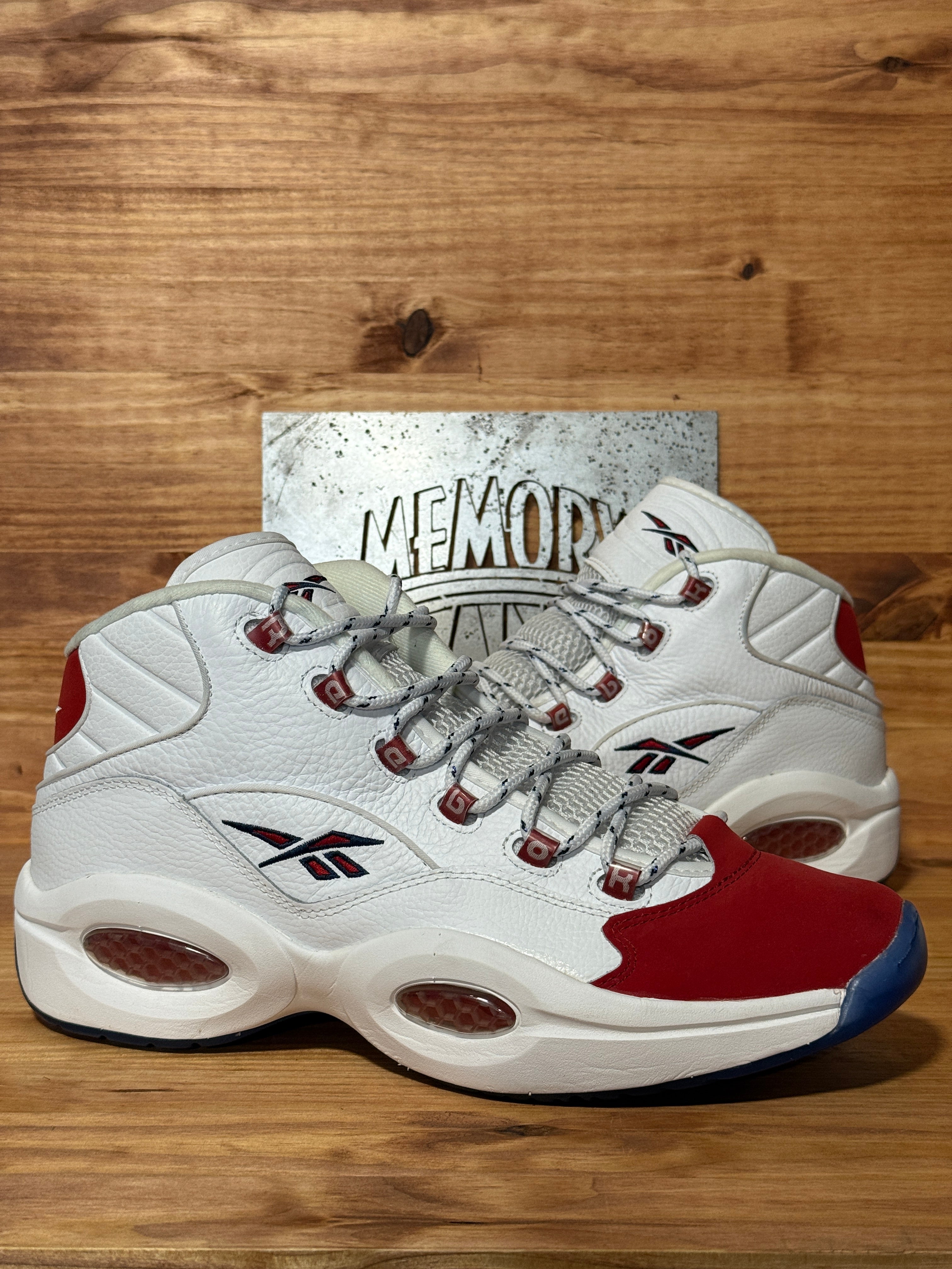 Reebok Question Mid Red Toe 25th Anniversary