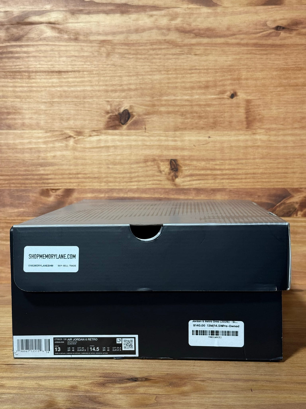 Jordan 6 Retro Oreo (2026) - Size 13