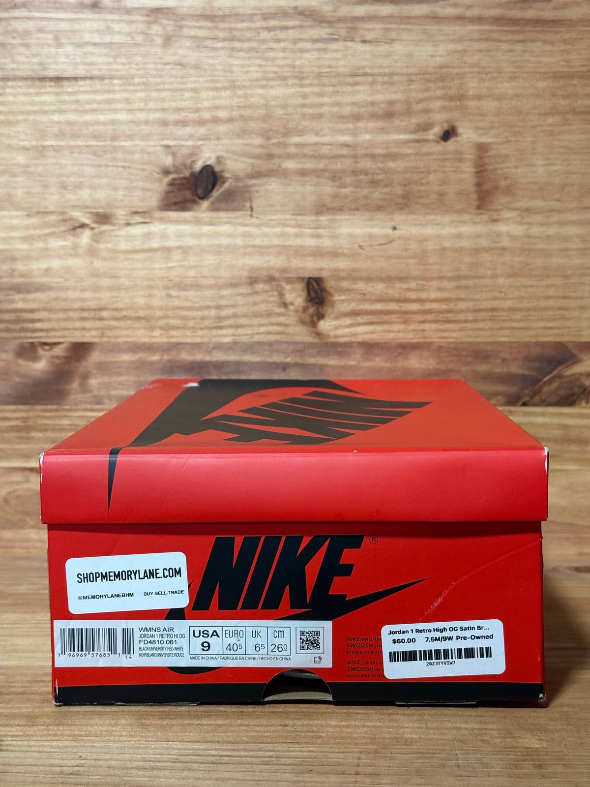 Jordan 1 Retro High OG Satin Bred (Women's)