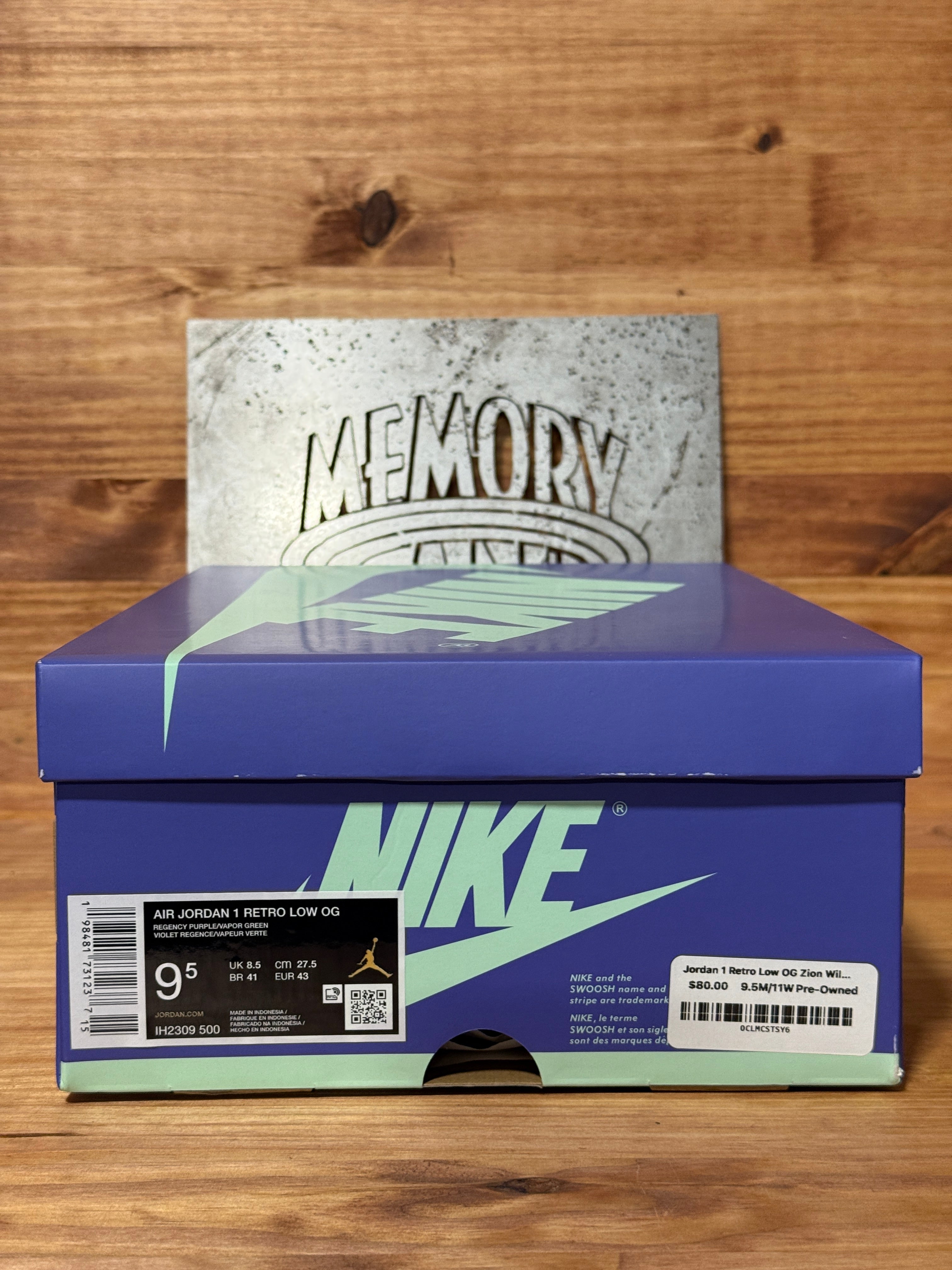 Jordan 1 Retro Low OG Zion Williamson Voodoo Alternate