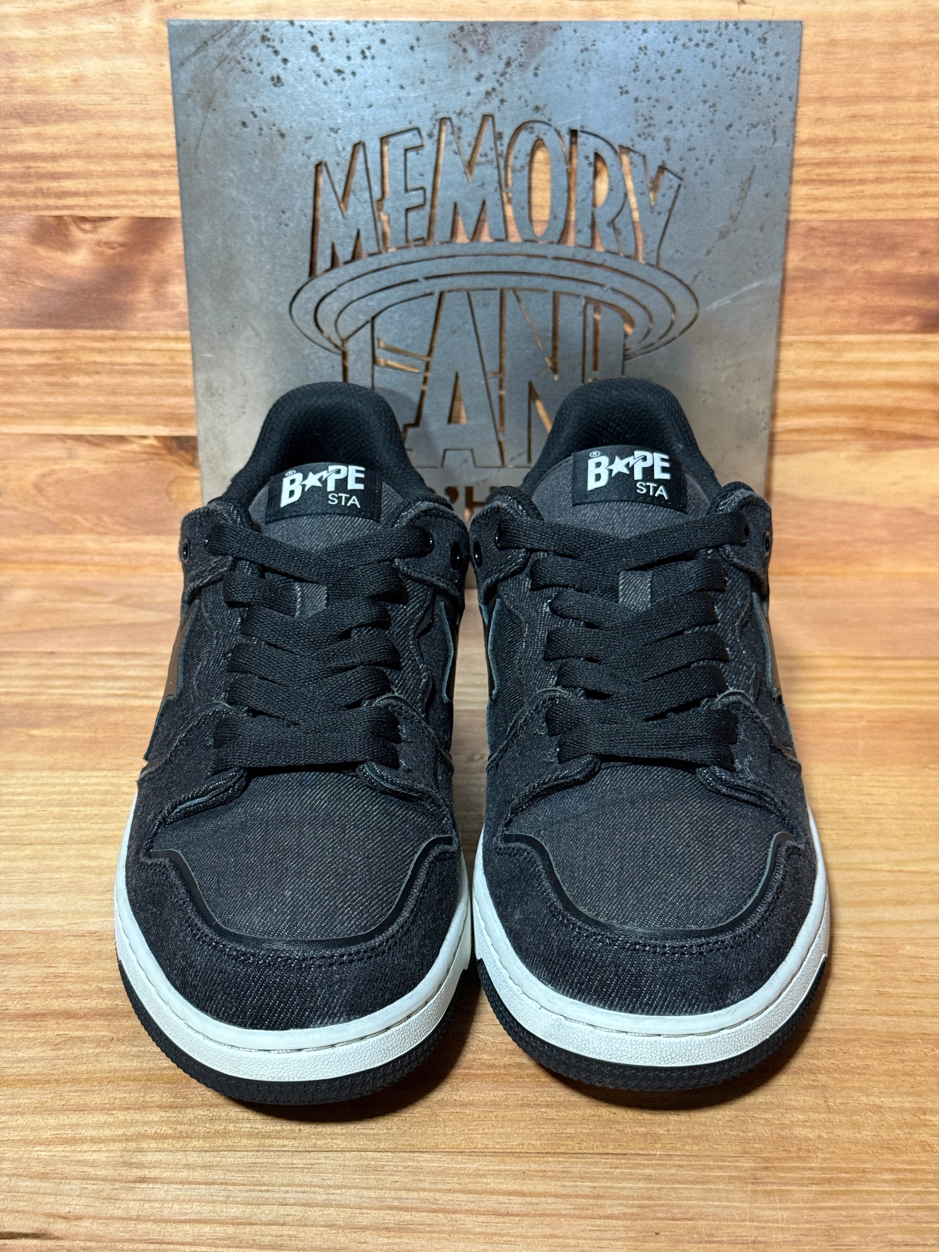 A Bathing Ape Sk8 Sta Black Denim