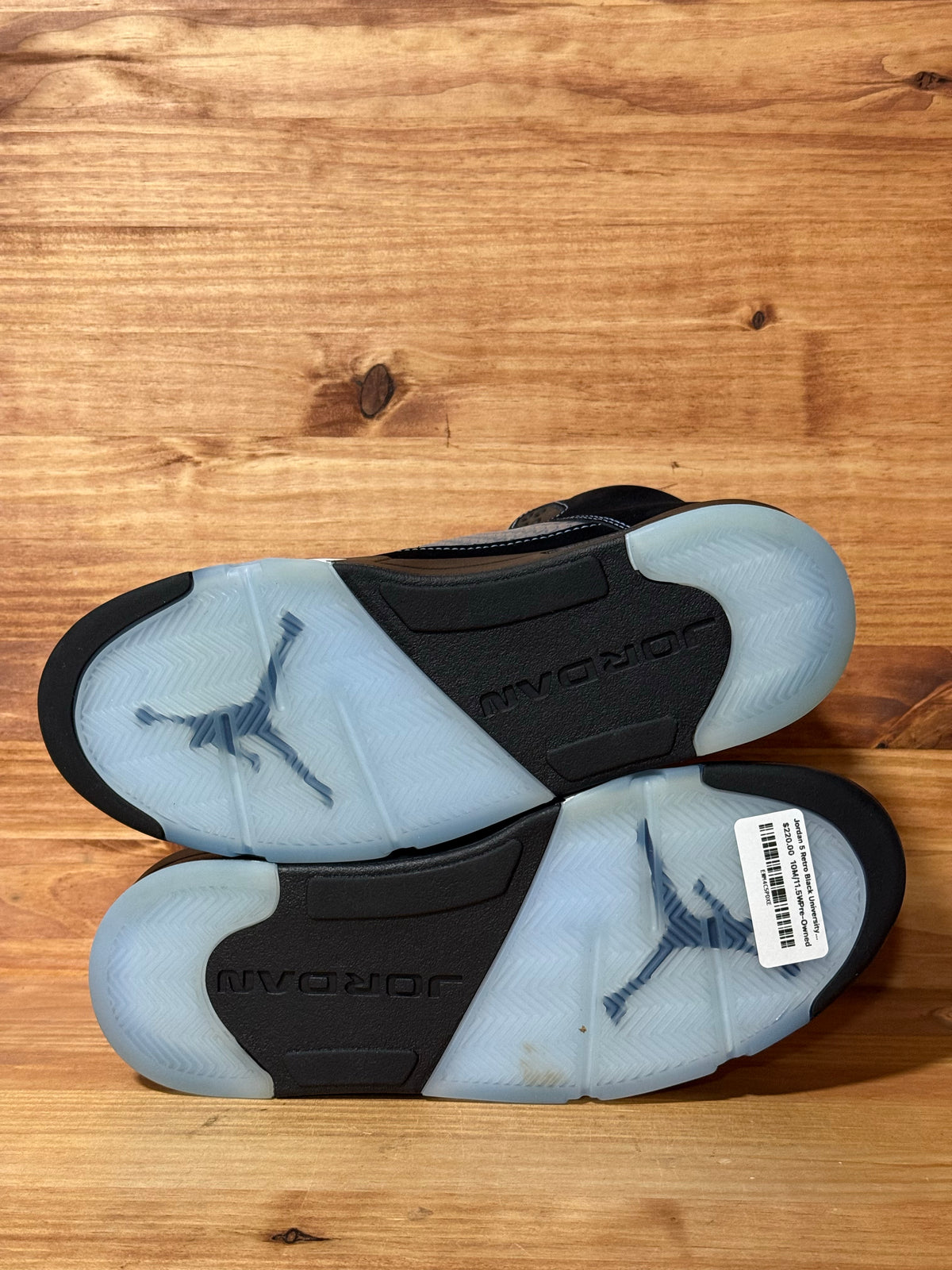 Jordan 5 Retro Black University Blue (2026) - Size 10