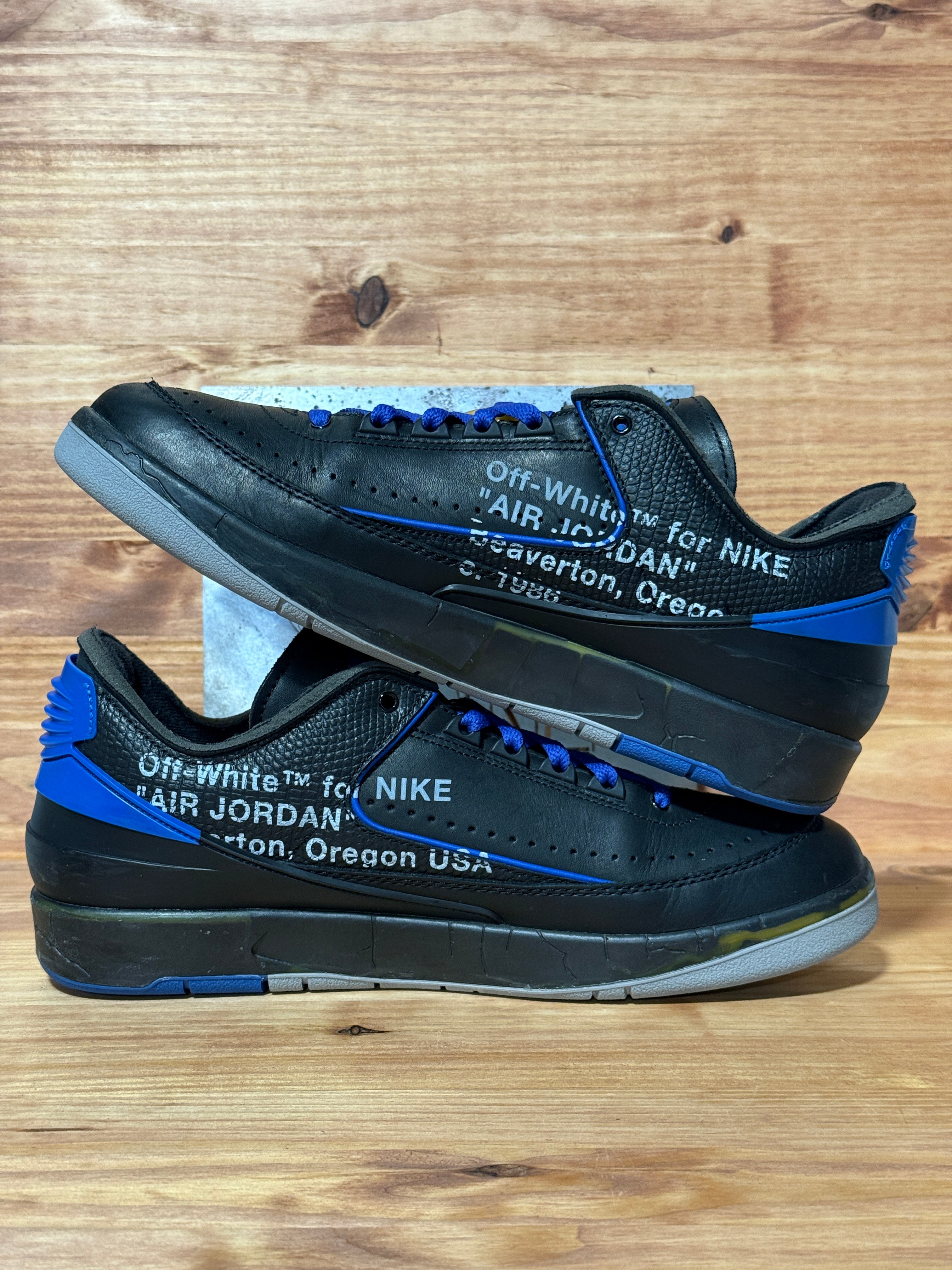 Jordan 2 Retro Low SP Off-White Black Blue