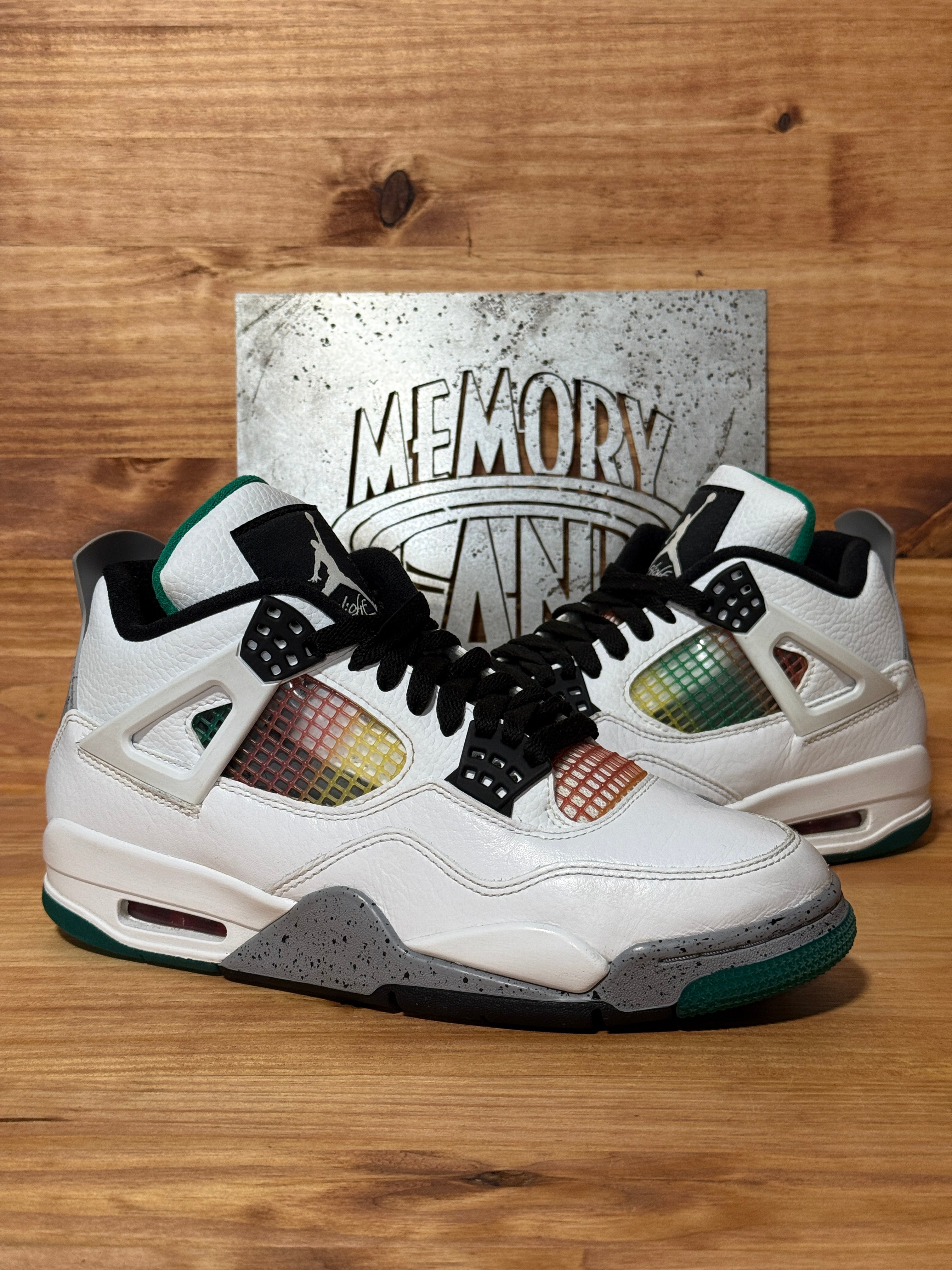 Jordan 4 Retro Lucid Green Rasta (Women's)