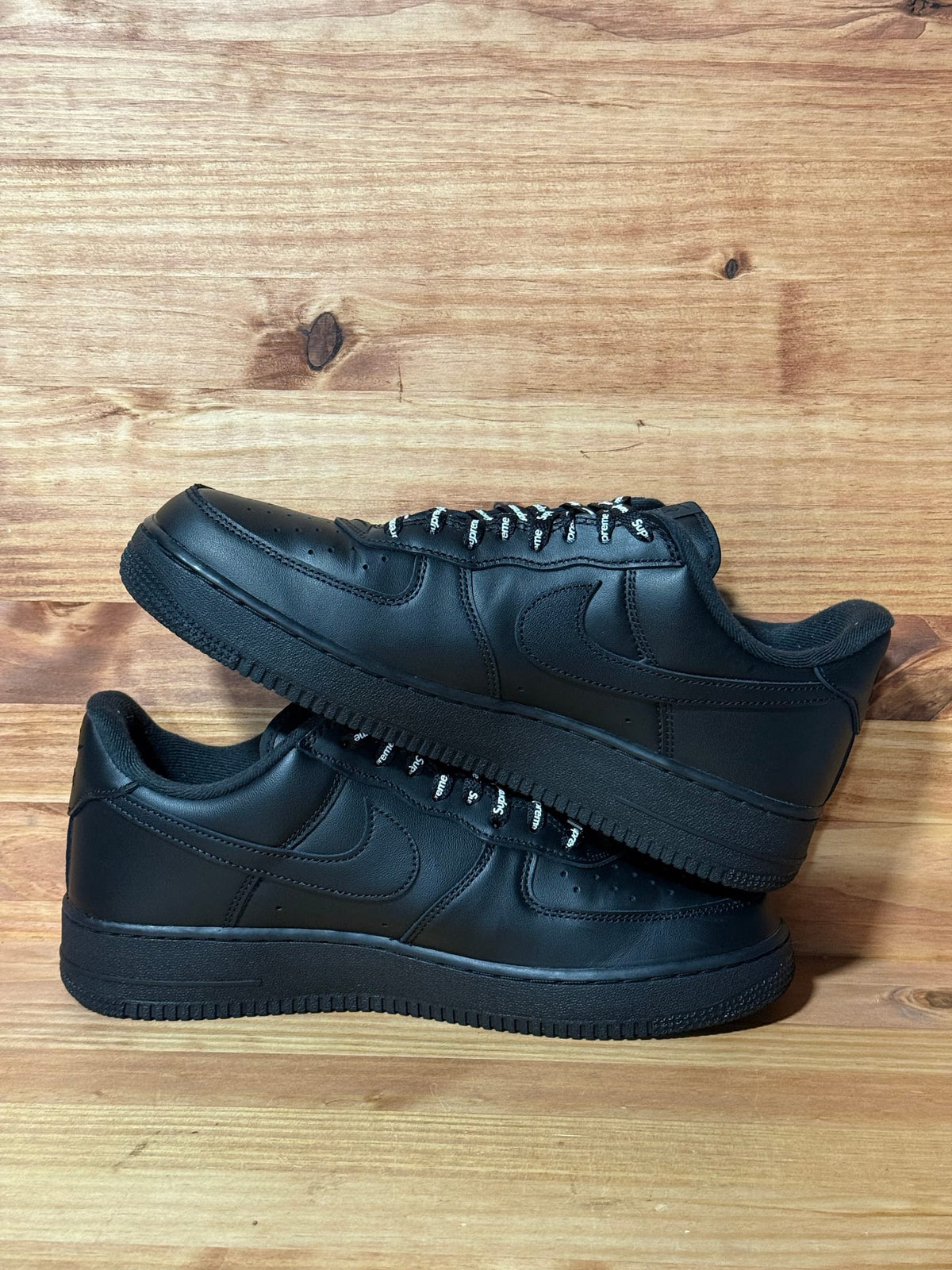 Nike Air Force 1 Low Supreme Black - Size 10.5