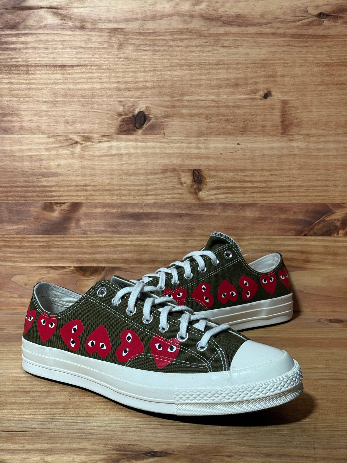 Converse Chuck Taylor All Star 70 Ox Comme des Garcons Multi Heart Green - Size 11