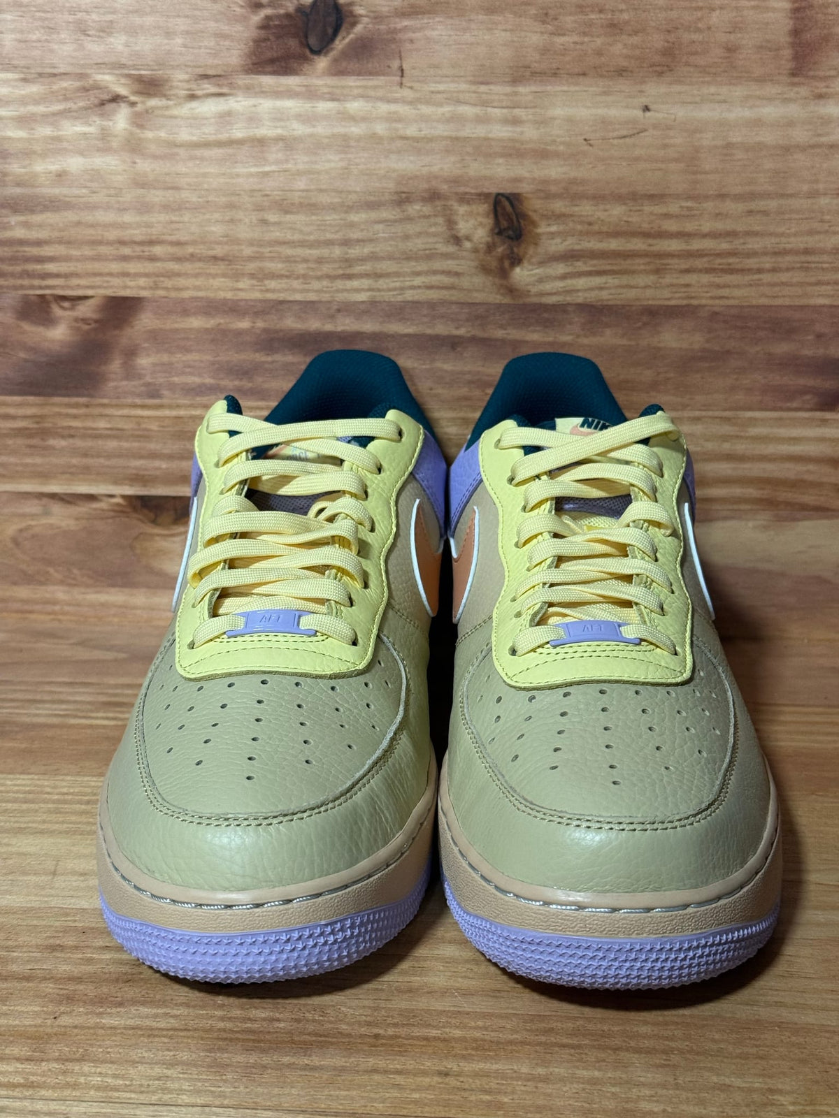 Nike Air Force 1 Low '07 Sesame Hydrangeas Soft Yellow Apricot Agate - Size 13