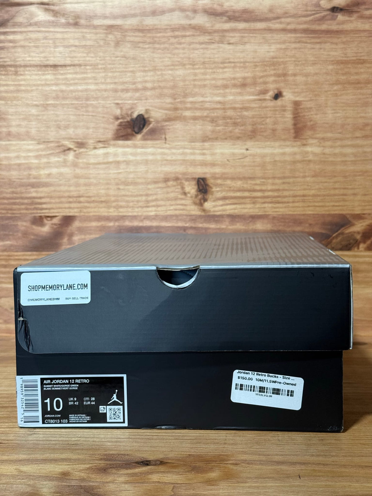 Jordan 12 Retro Bucks - Size 10