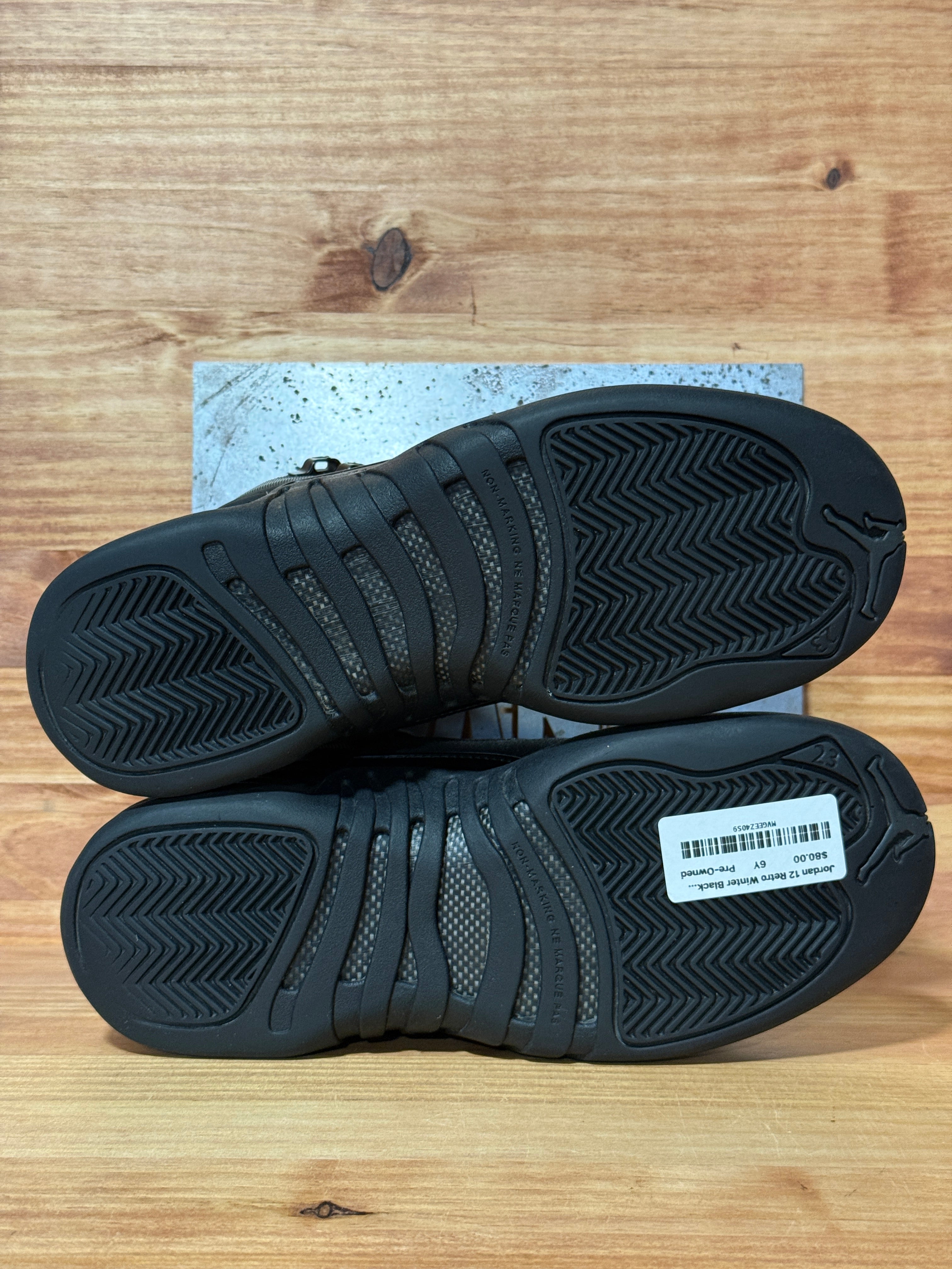 Jordan 12 Retro Winter Black (GS)