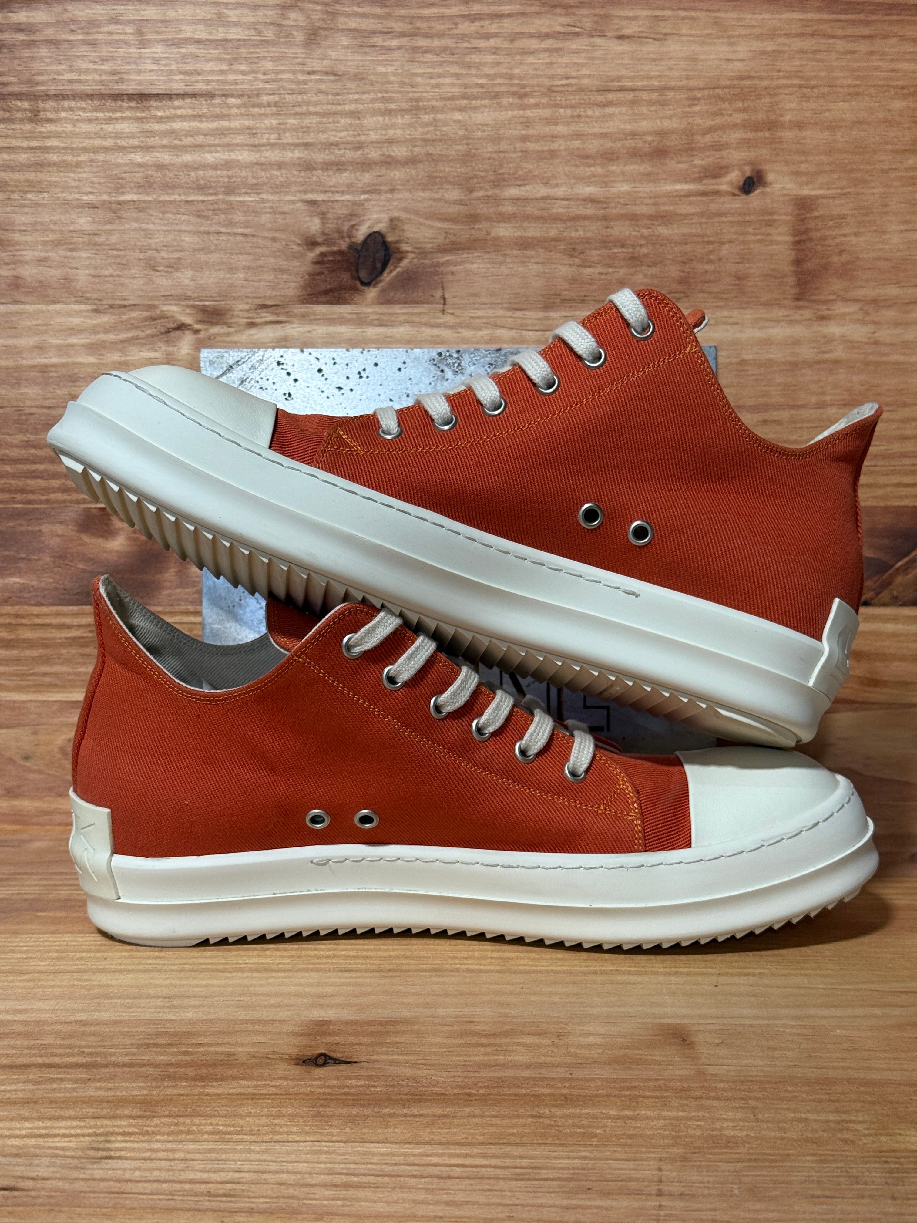 Rick Owens DRKSHDW Fogachine Cotton Denim Low 'Orange'