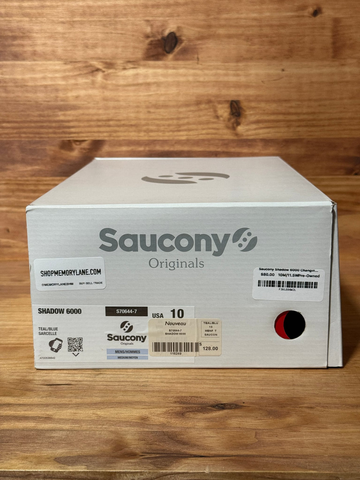 Saucony Shadow 6000 Changing Tides Teal Orange - Size 10
