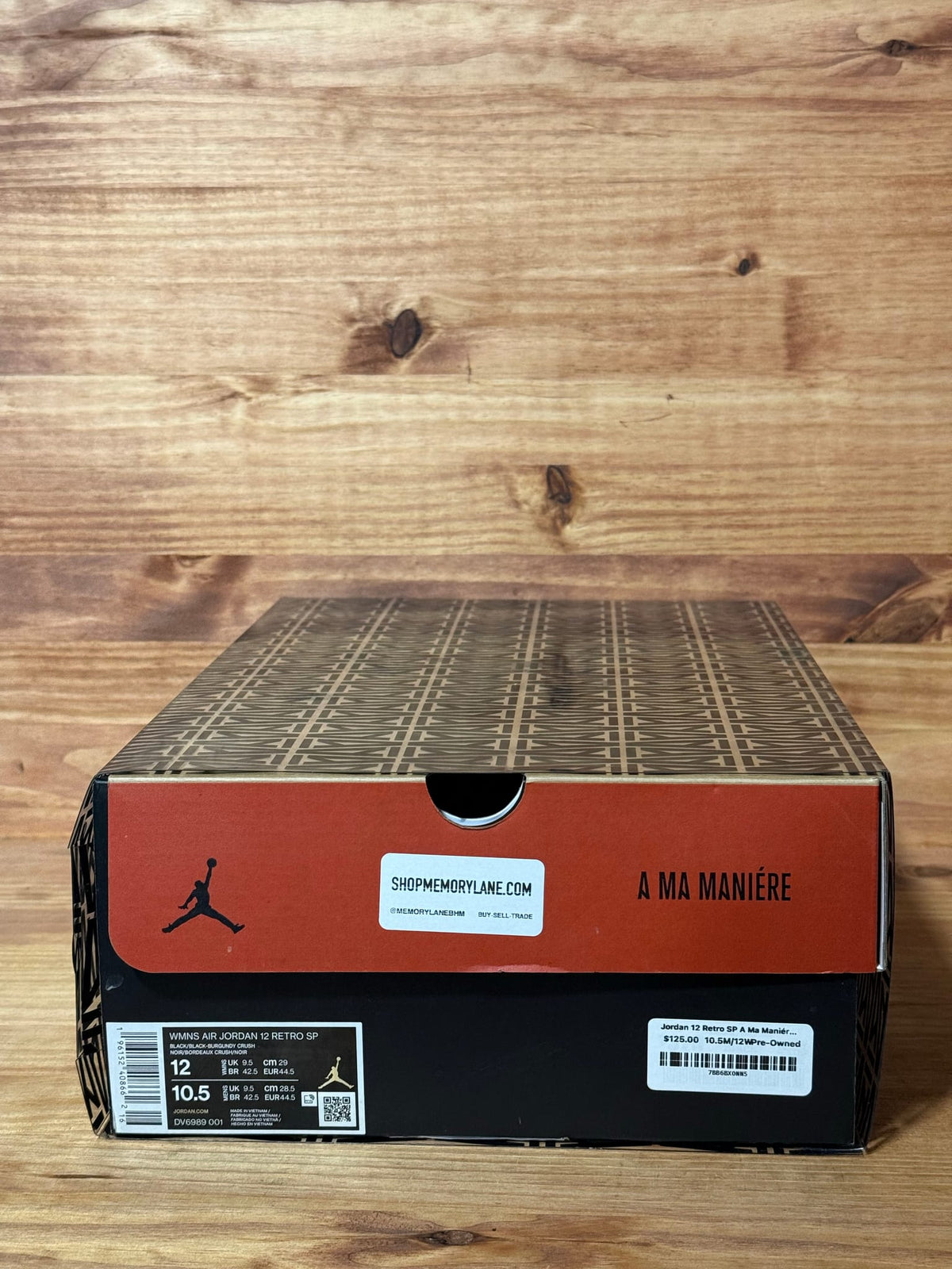 Jordan 12 Retro SP A Ma Maniére Black (Women's) - Size 12W