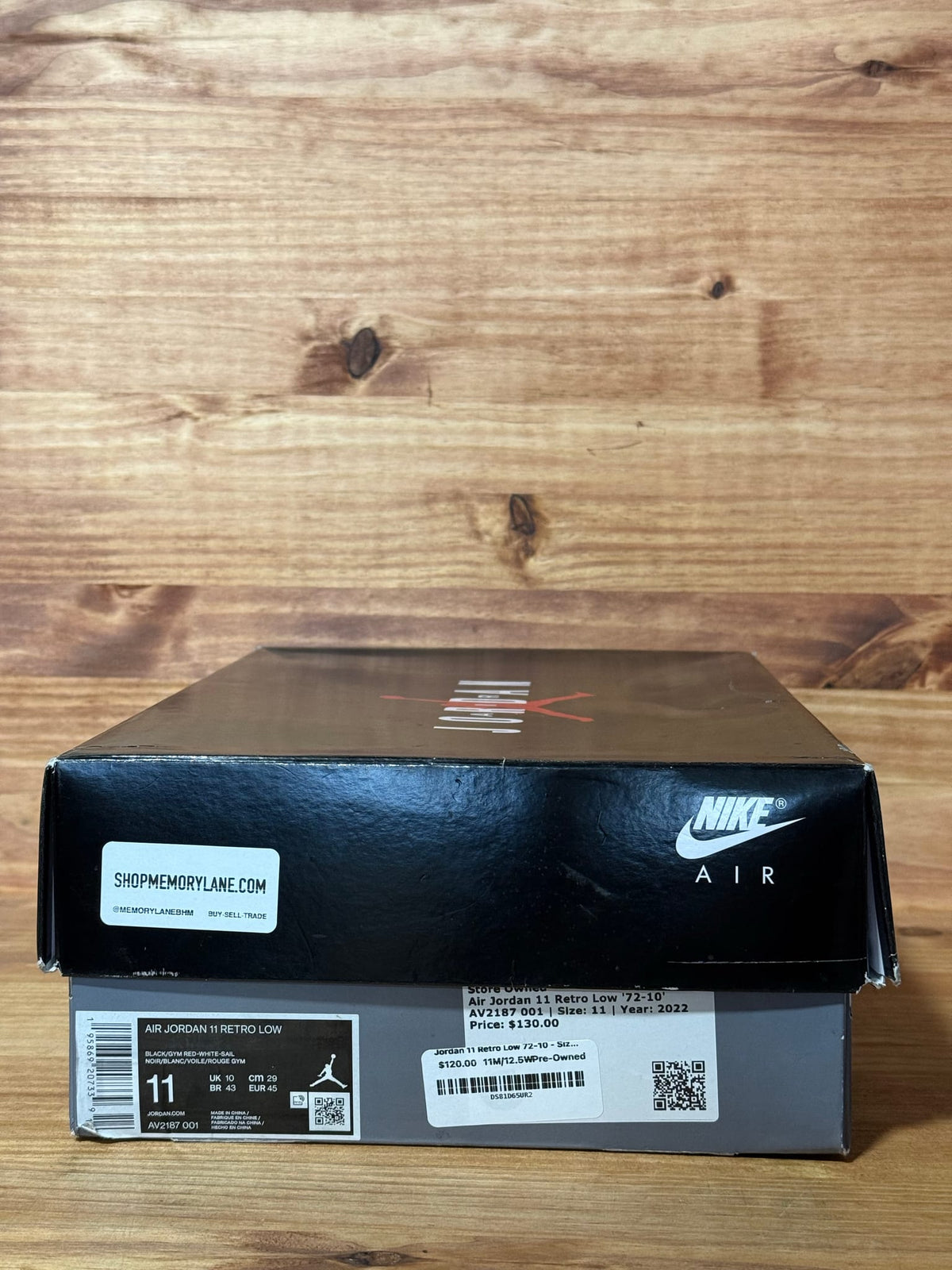 Jordan 11 Retro Low 72-10 - Size 11