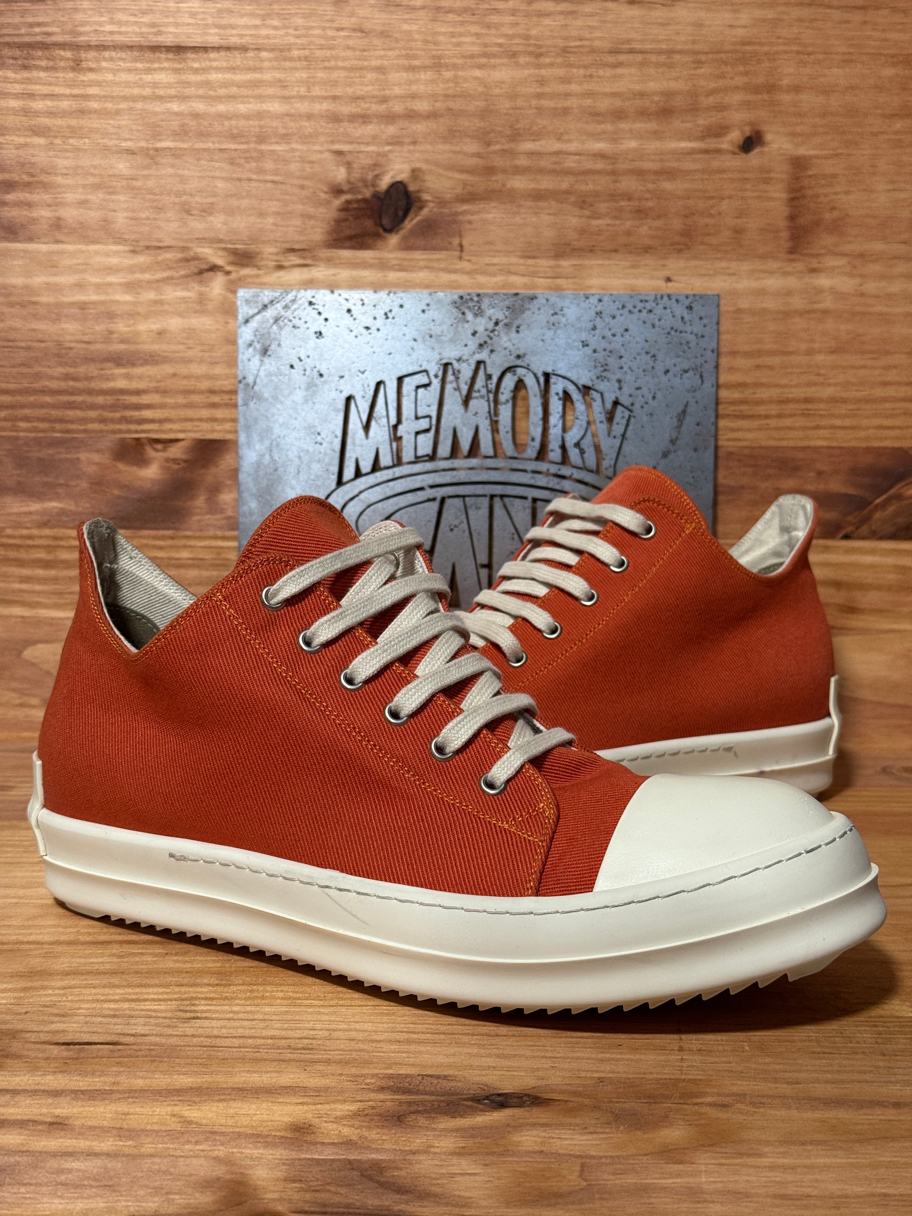 Rick Owens DRKSHDW Fogachine Cotton Denim Low 'Orange'