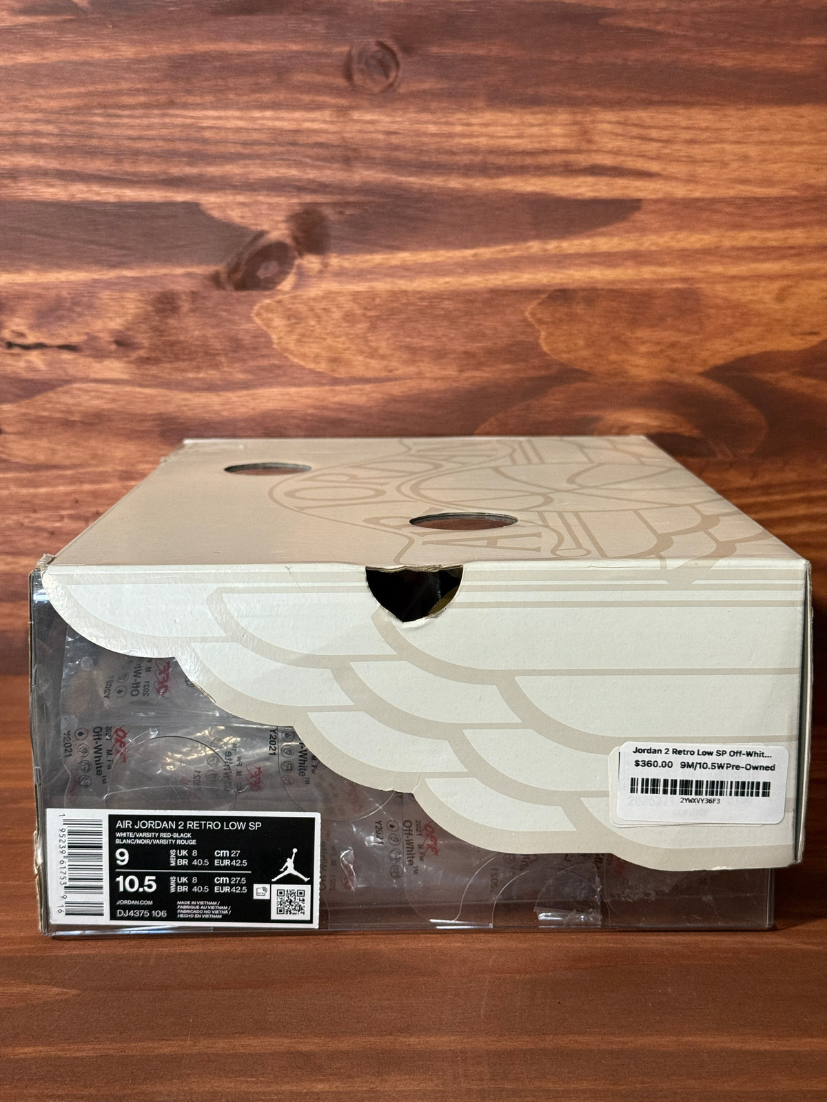 Jordan 2 Retro Low SP Off-White White Red
