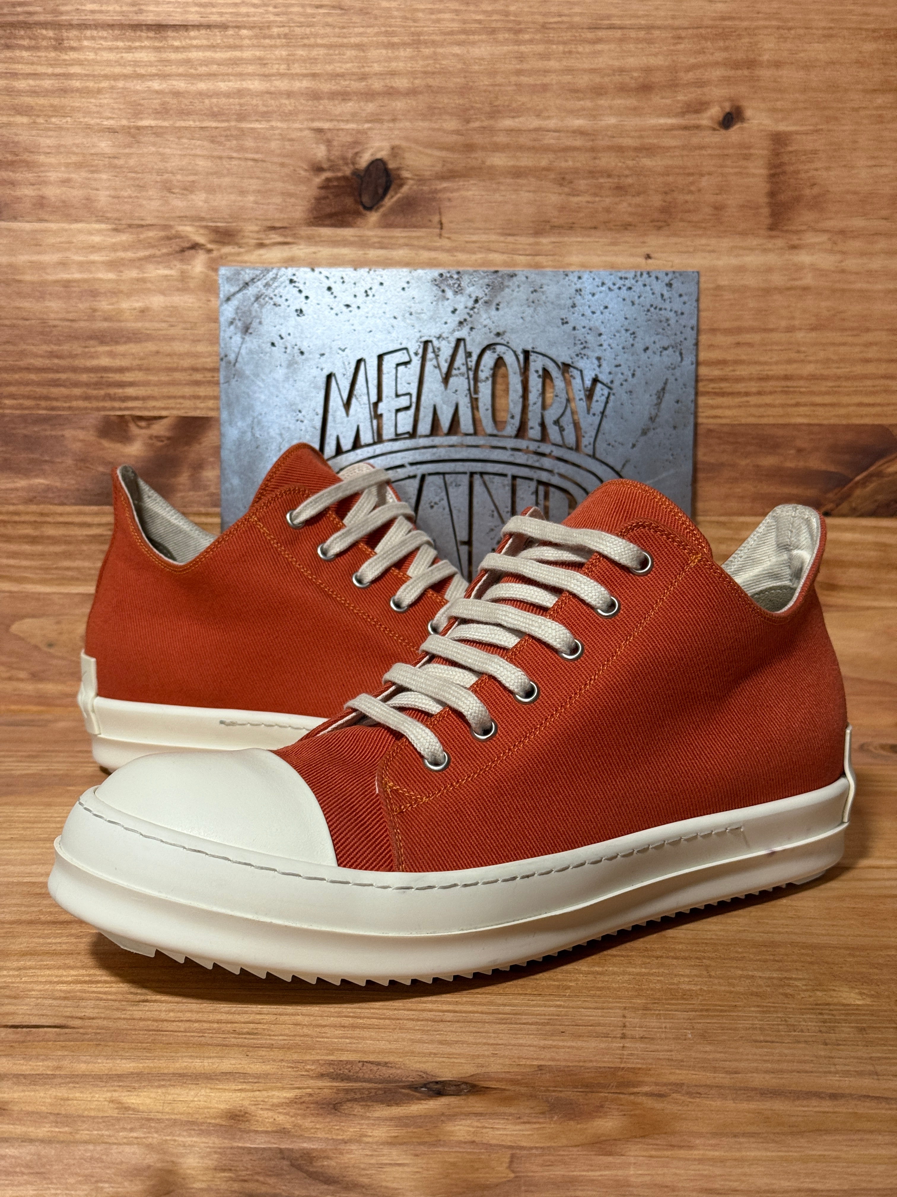 Rick Owens DRKSHDW Fogachine Cotton Denim Low 'Orange'