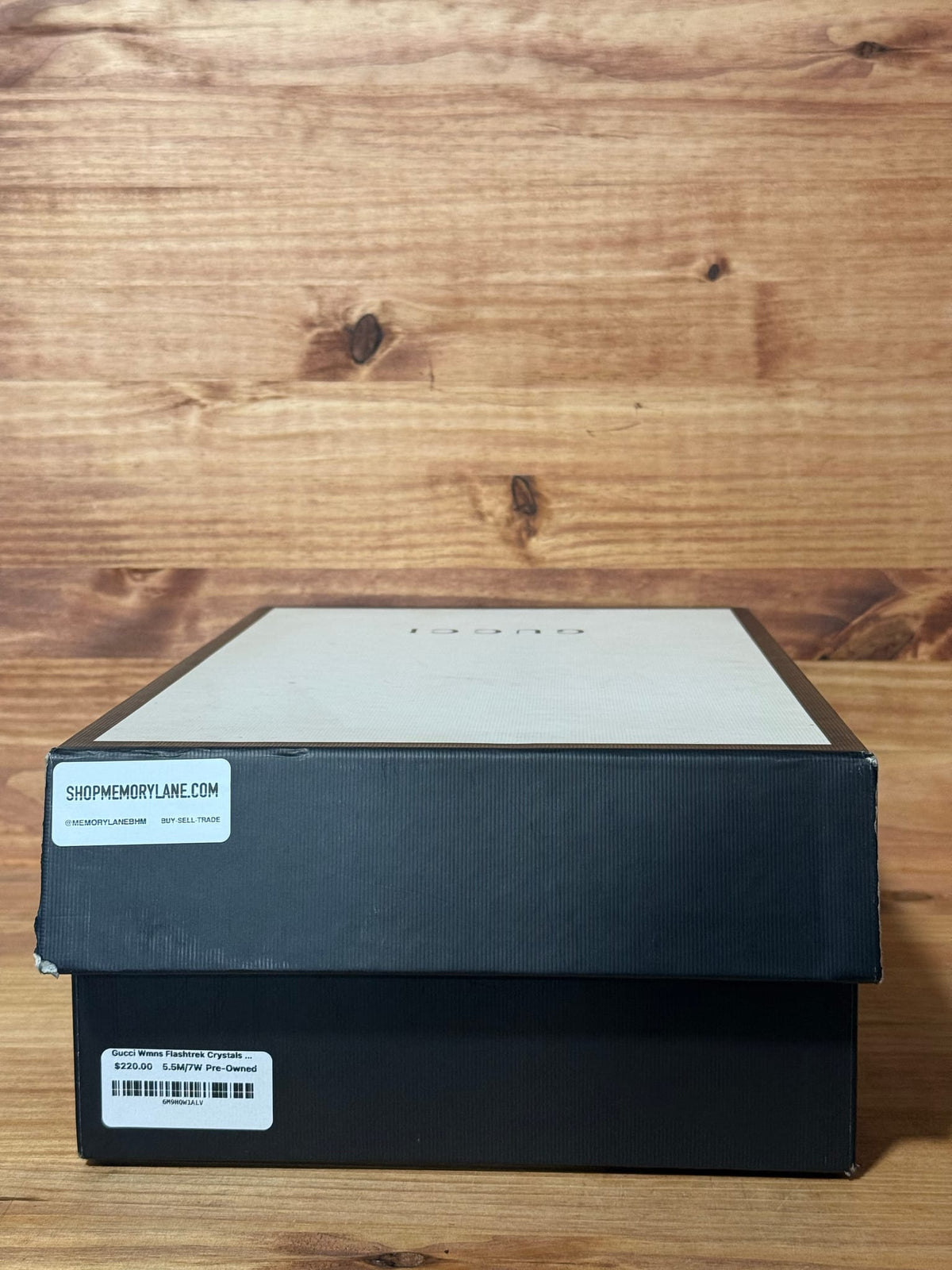 Gucci Wmns Flashtrek Crystals 'Black' - Size 7W/5.5M