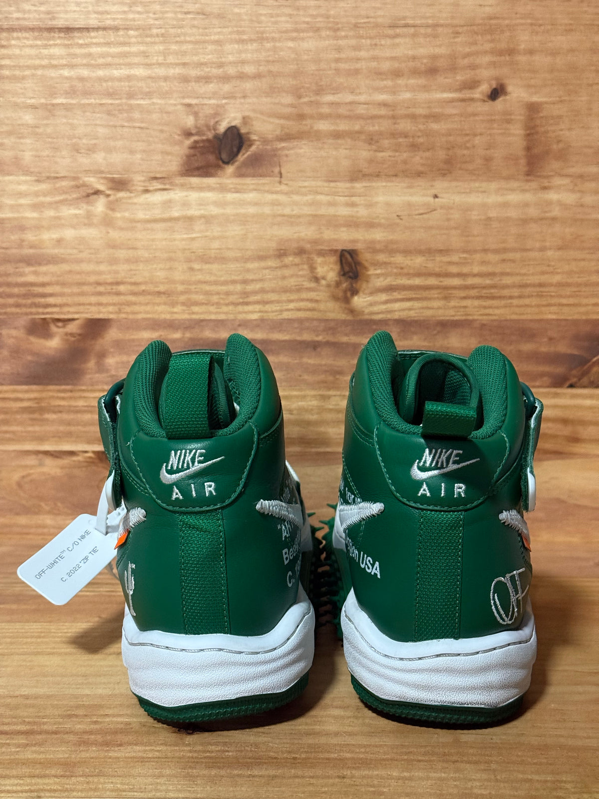 Nike Air Force 1 Mid Off-White Pine Green