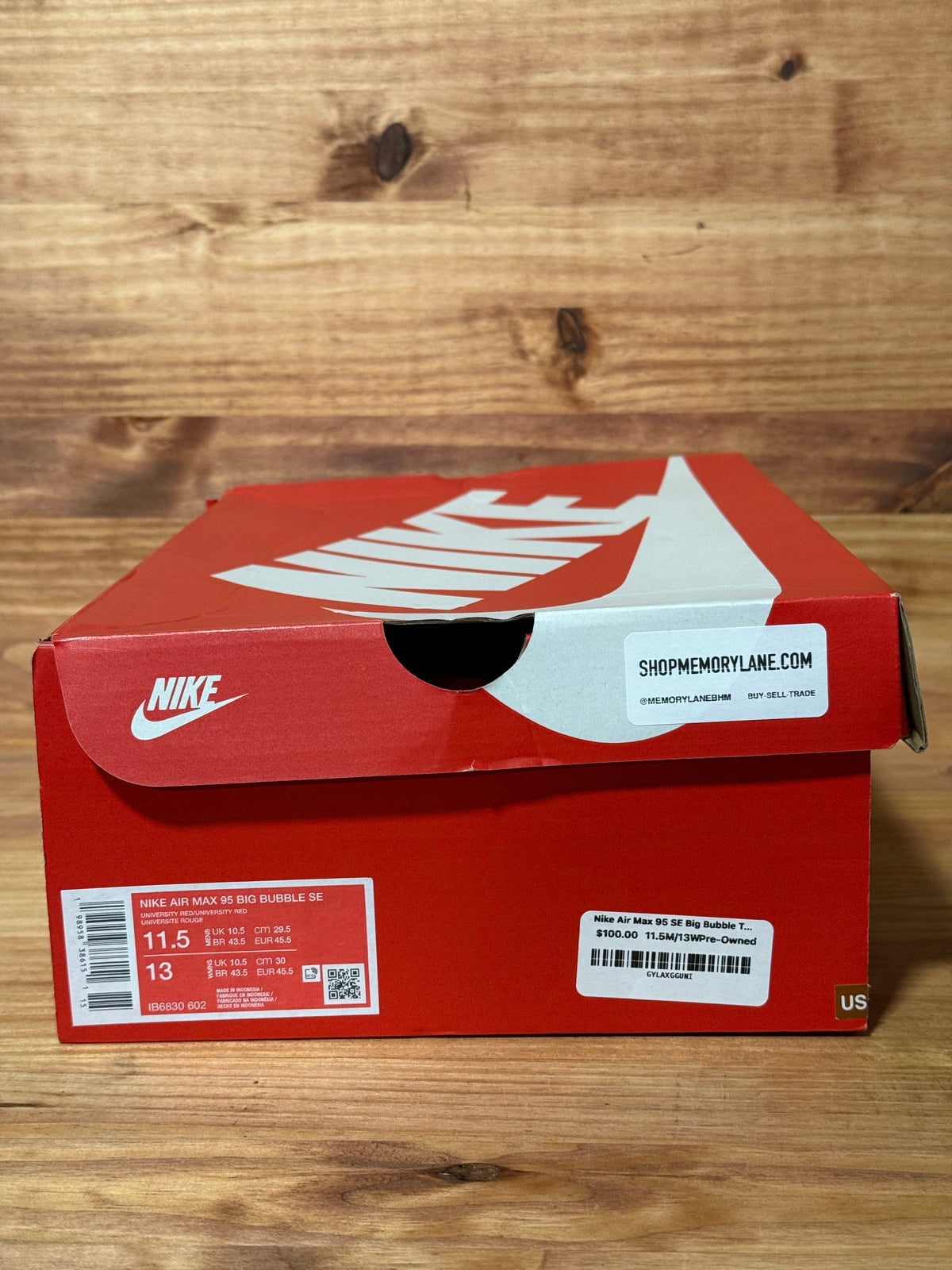 Nike Air Max 95 SE Big Bubble Total 90 University Red