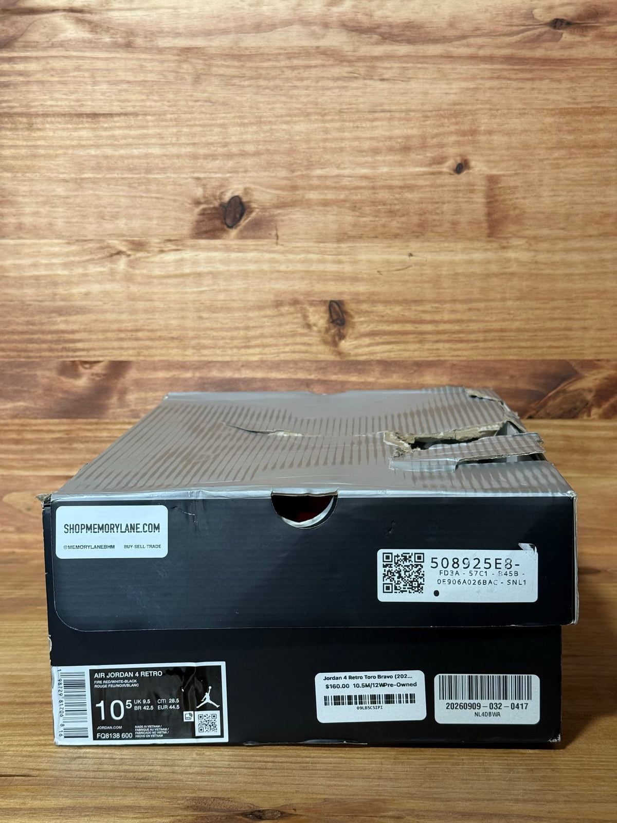 Jordan 4 Retro Toro Bravo (2026) - Size 10.5