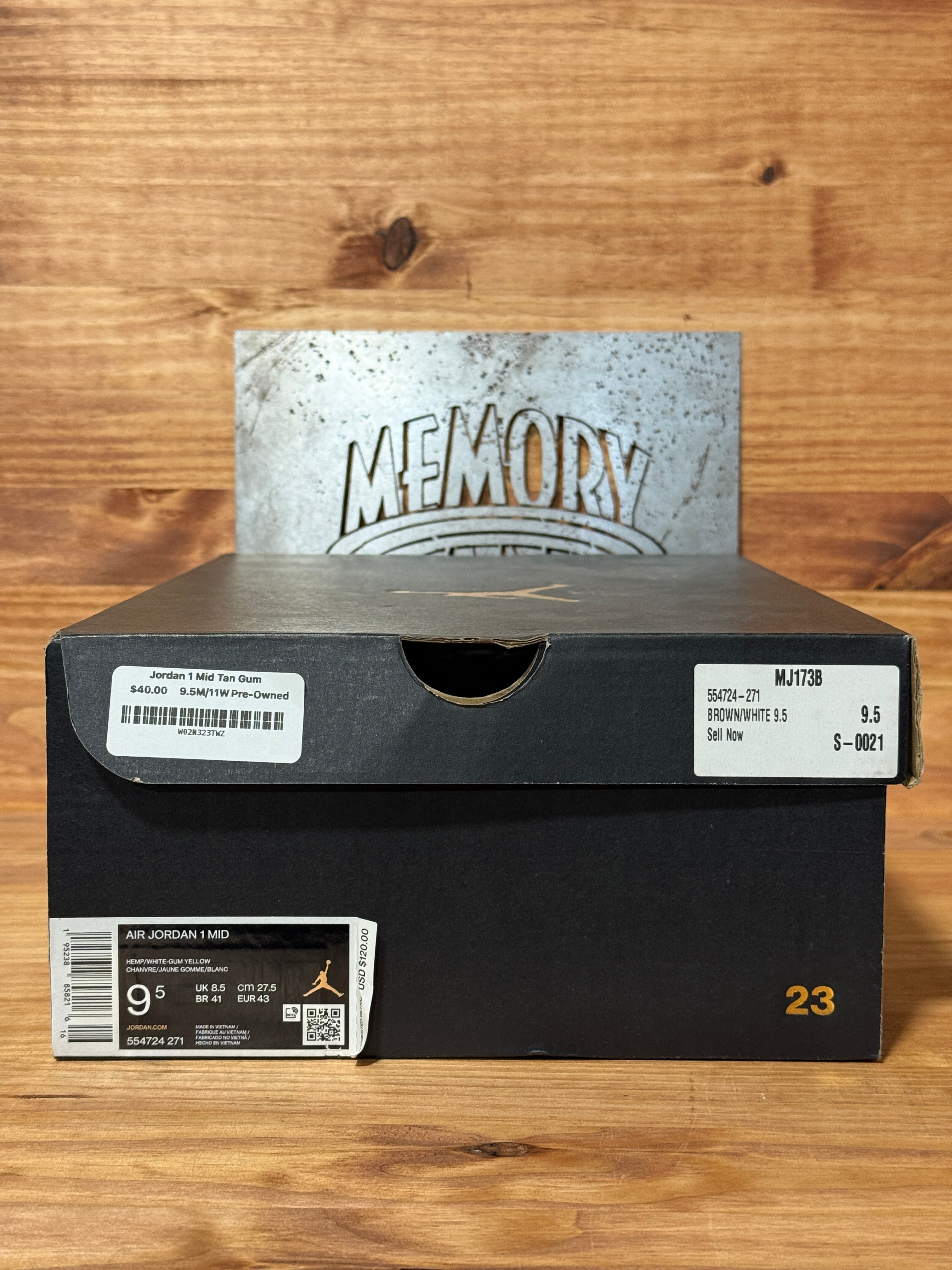 Jordan 1 Mid Tan Gum