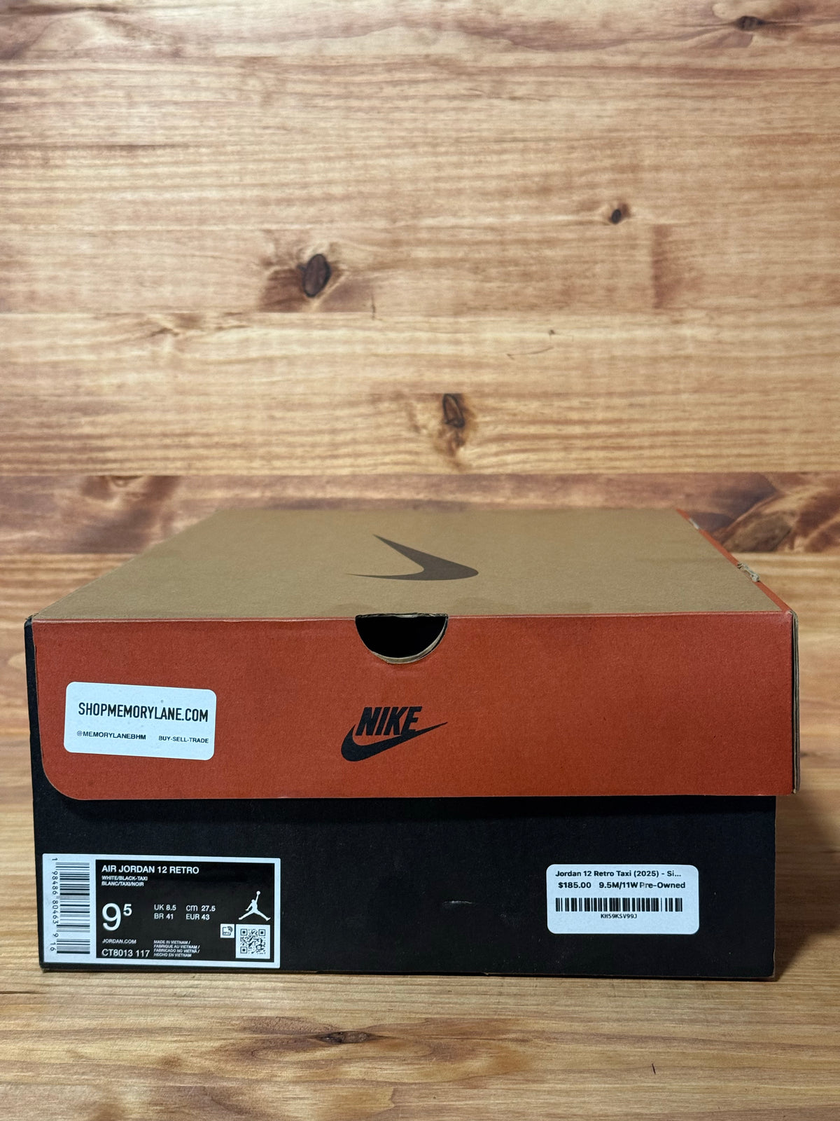 Jordan 12 Retro Taxi (2025) - Size 9.5