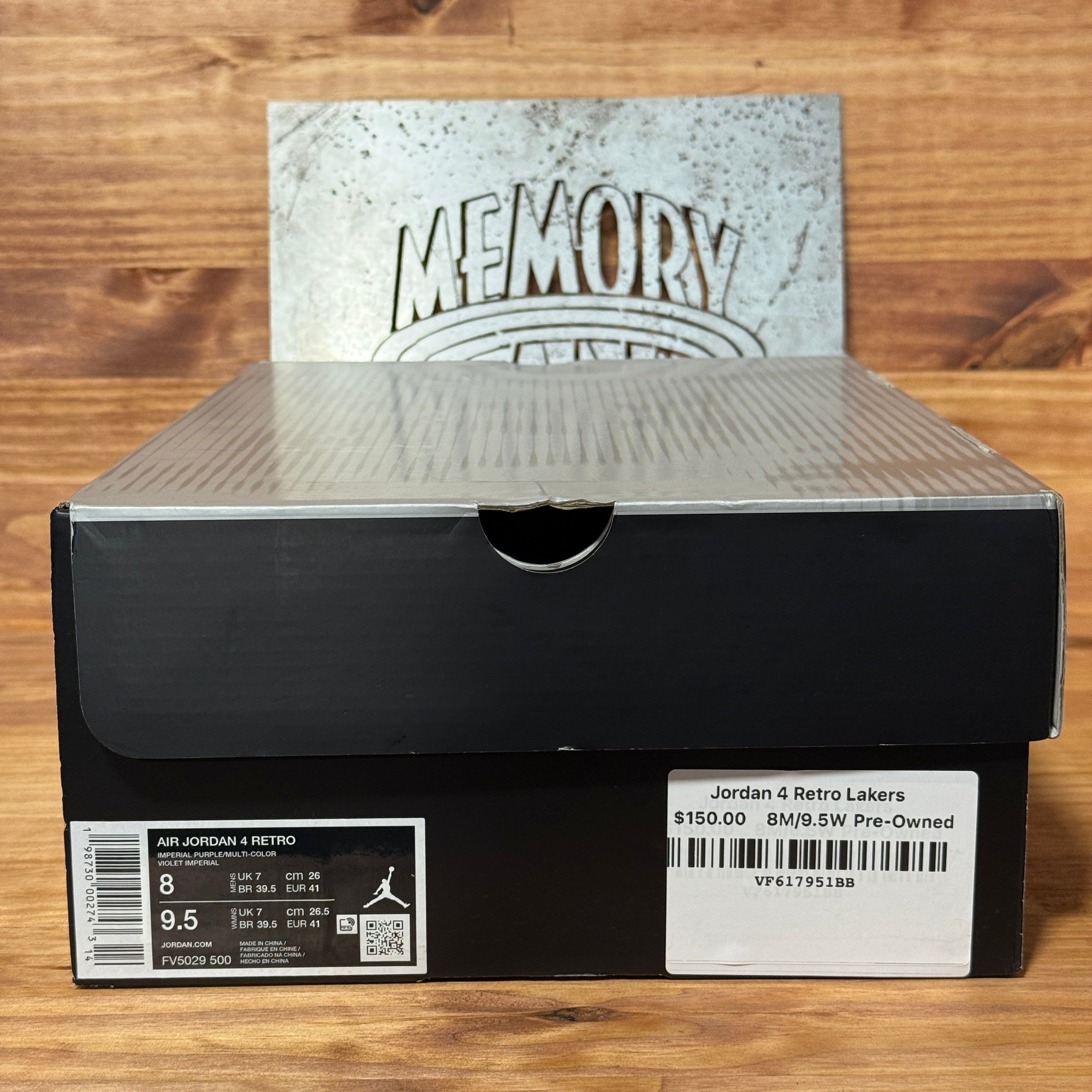 Jordan 4 Retro Lakers