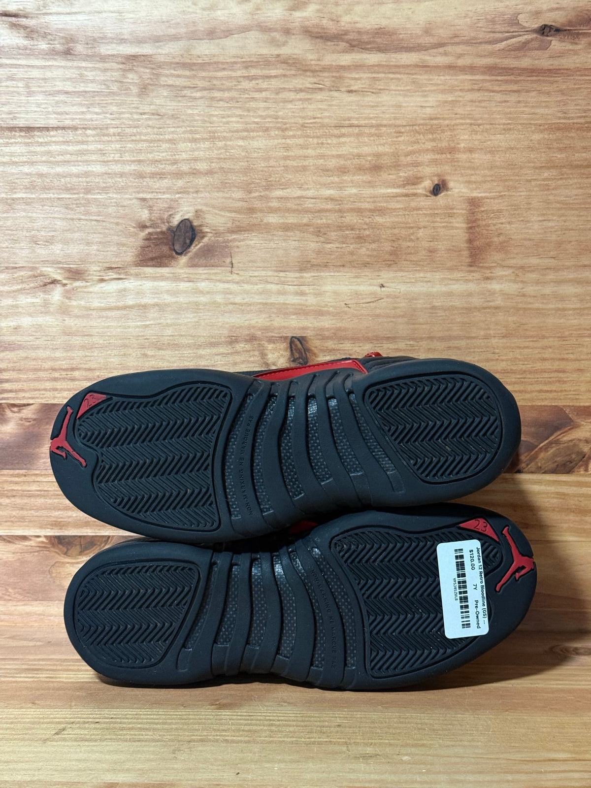 Jordan 12 Retro Bloodline (GS) - Size 7Y
