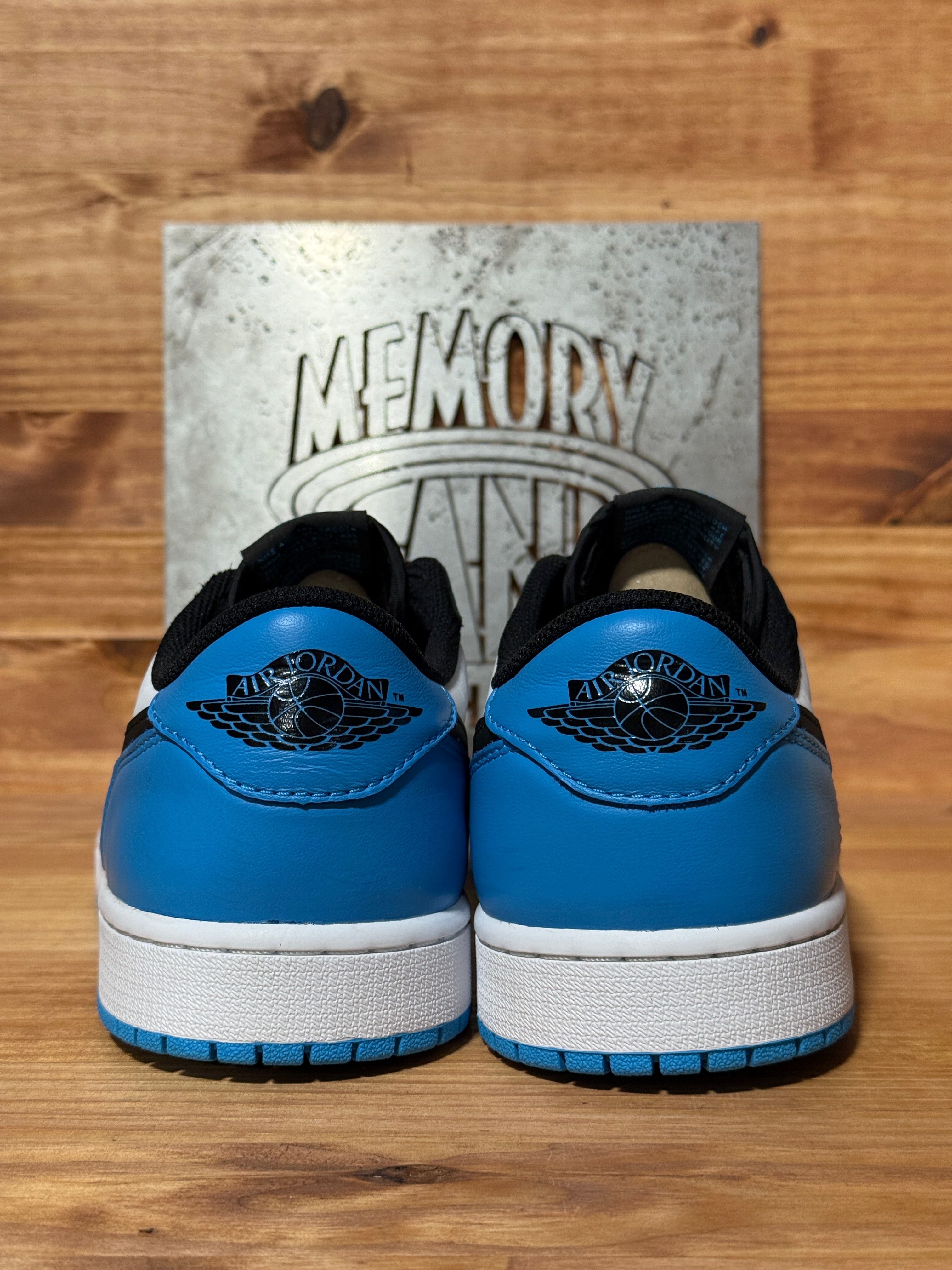 Jordan 1 Retro Low OG Black Dark Powder Blue