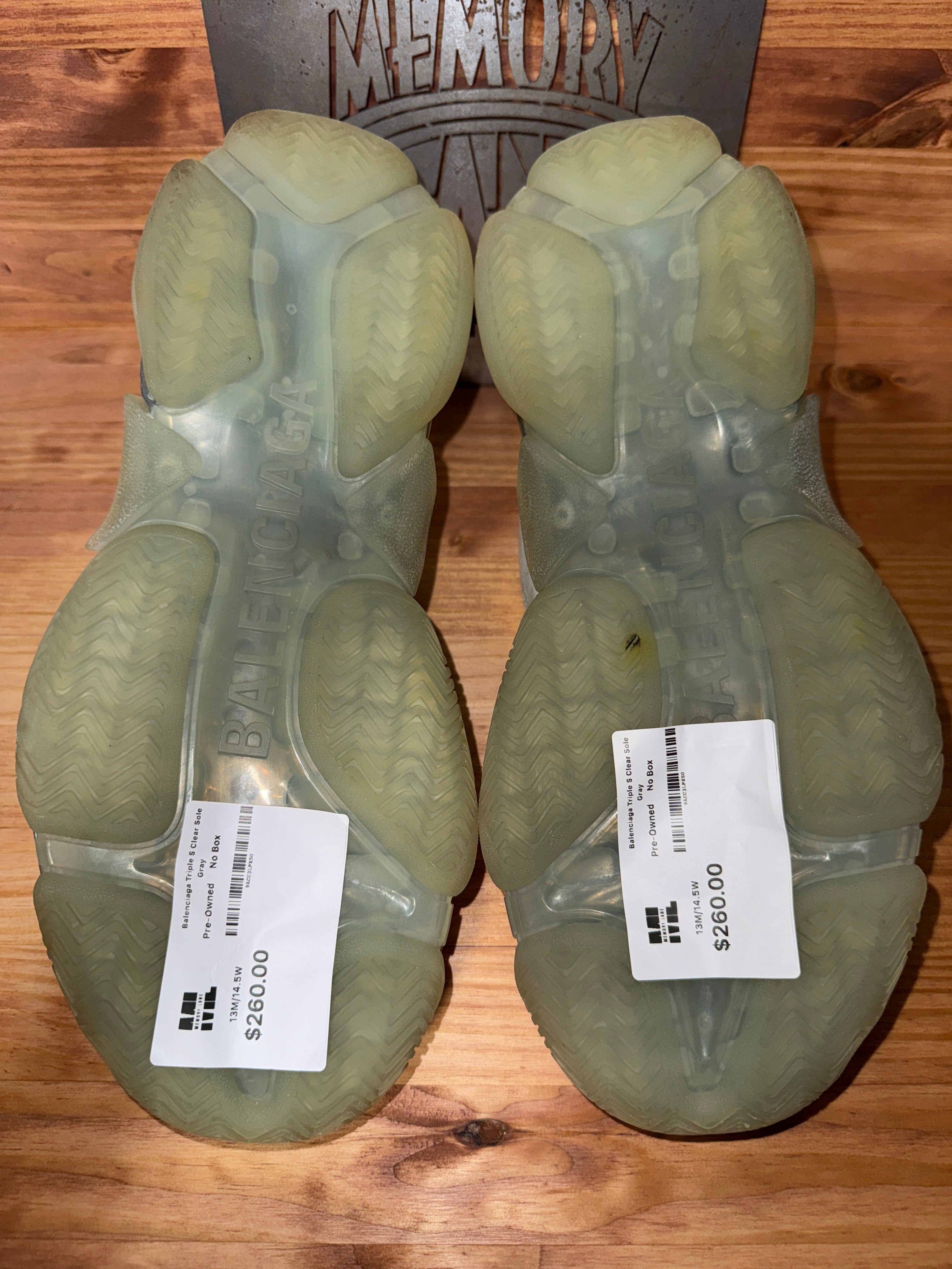 Balenciaga Triple S Clear Sole Gray