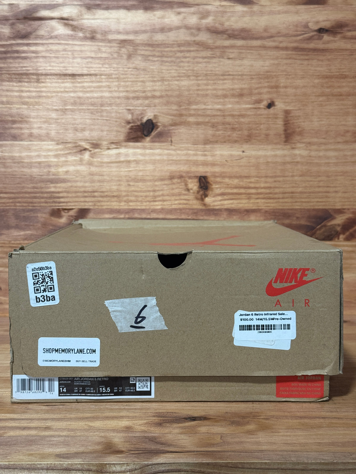 Jordan 6 Retro Infrared Salesman