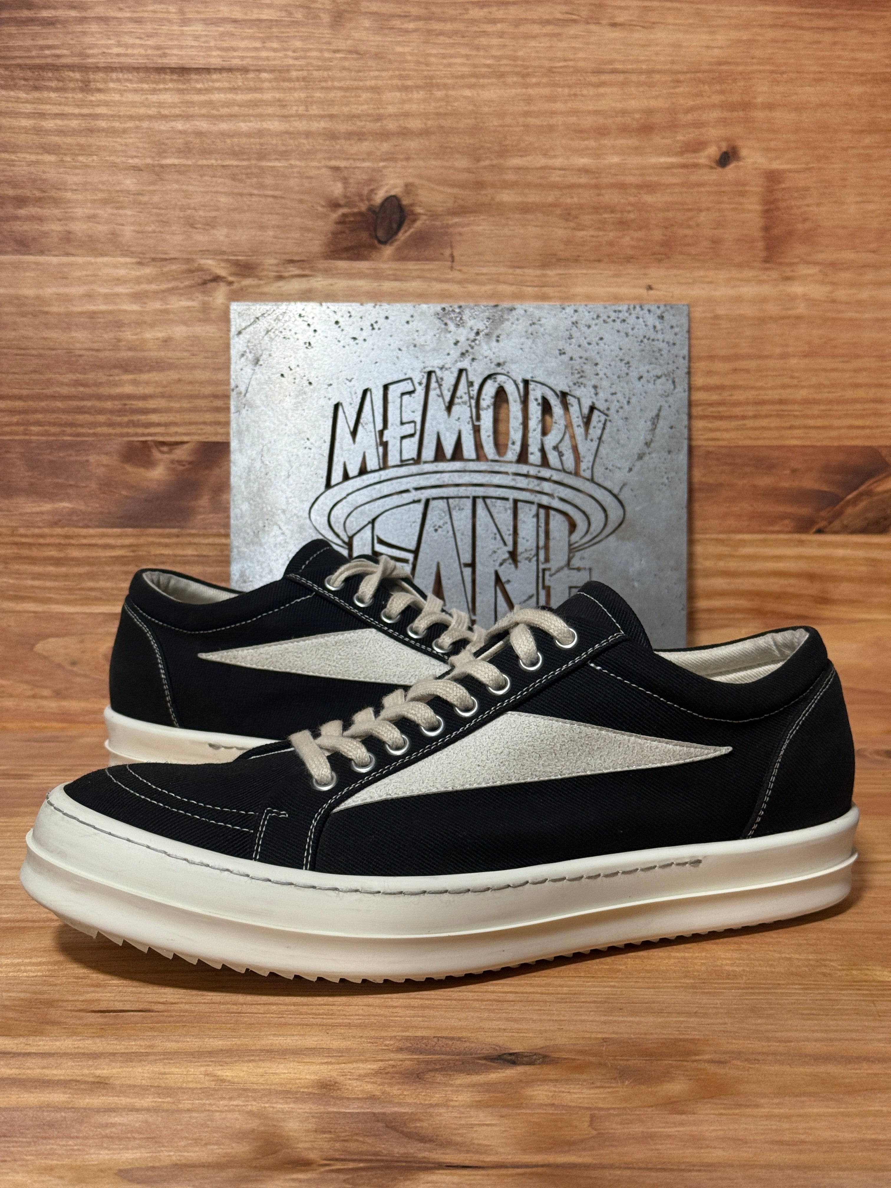 Rick Owens DRKSHDW Vintage Sneaks Black Milk
