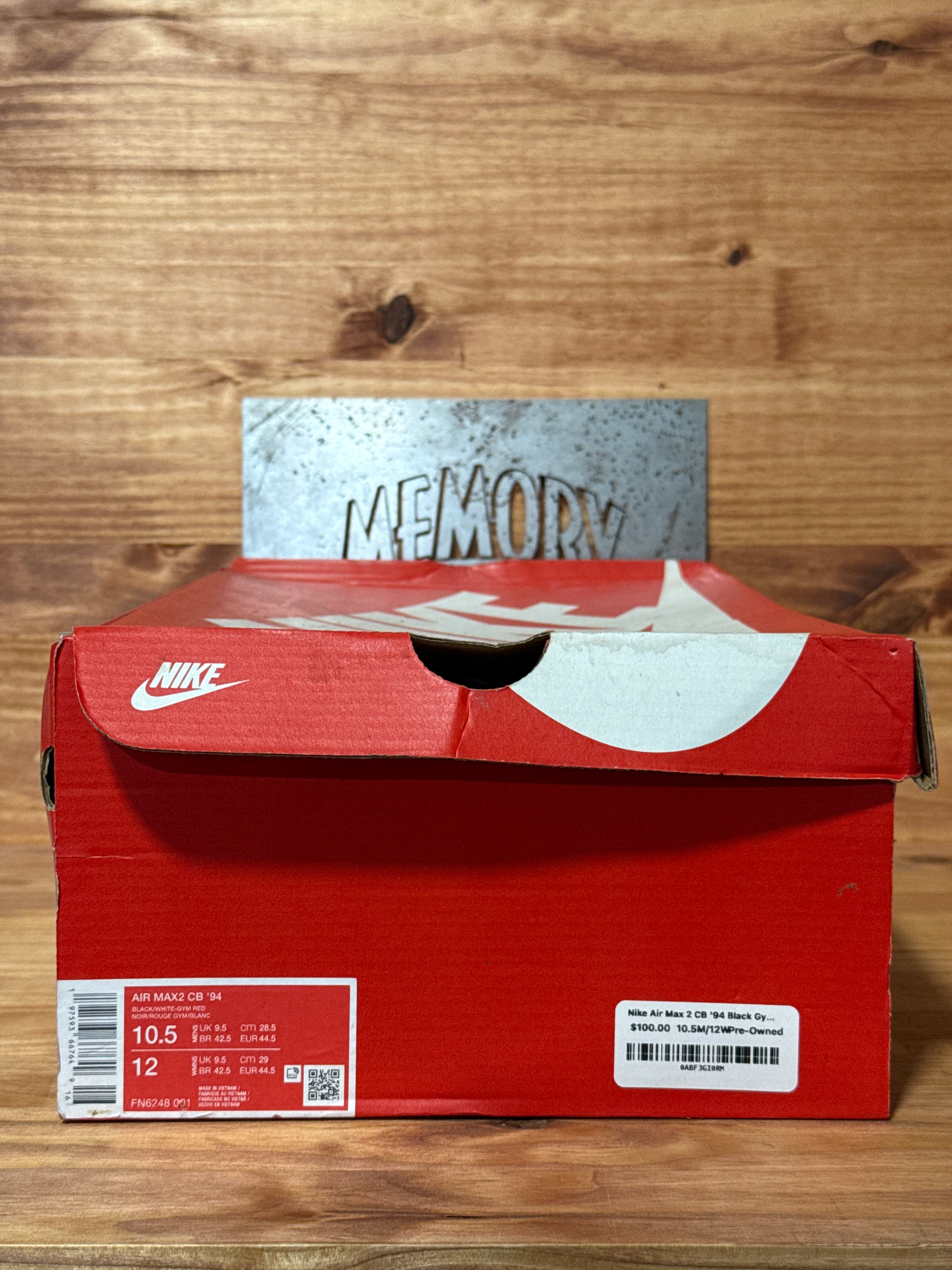 Nike Air Max 2 CB '94 Black Gym Red