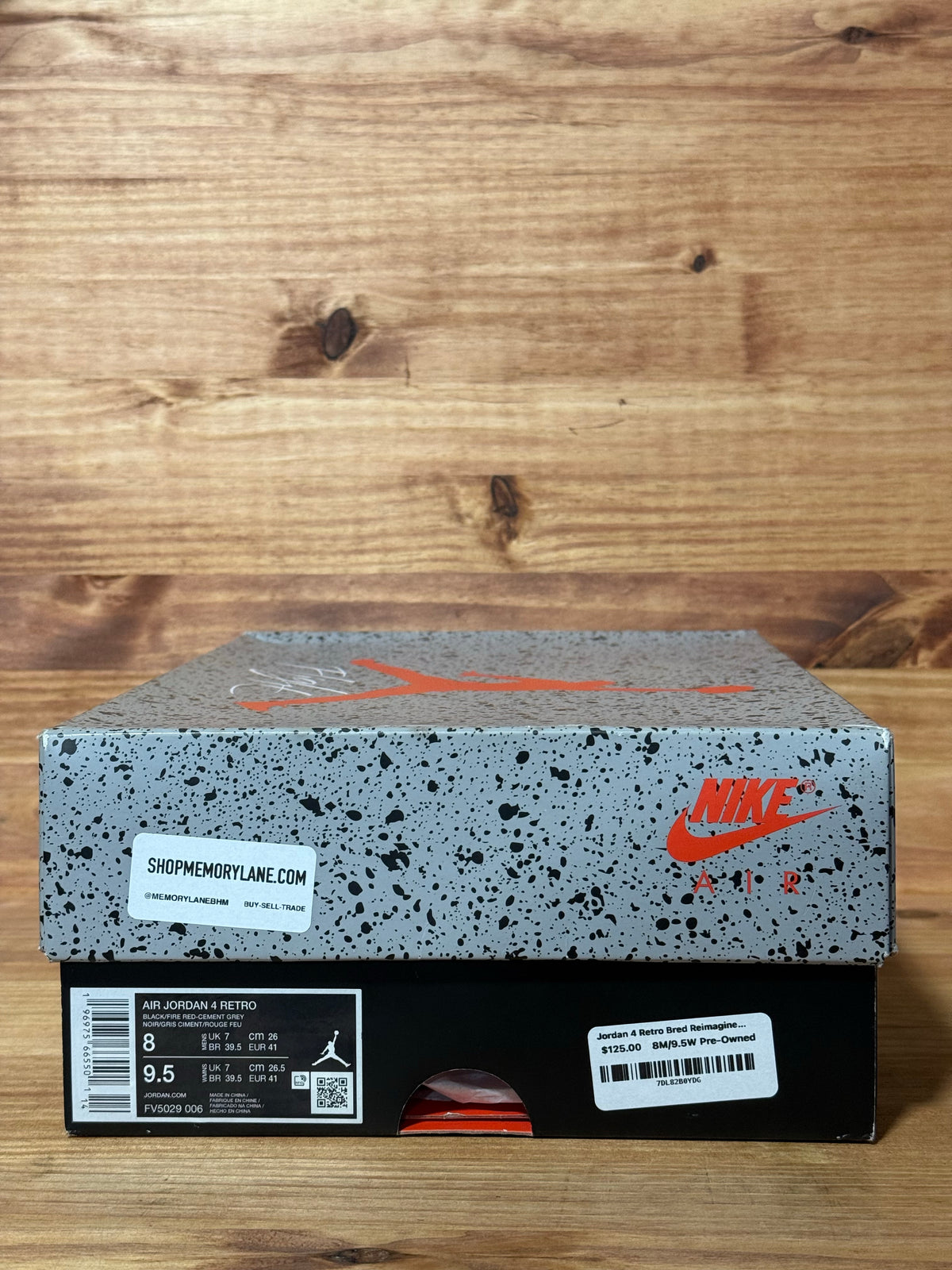 Jordan 4 Retro Bred Reimagined Size 8