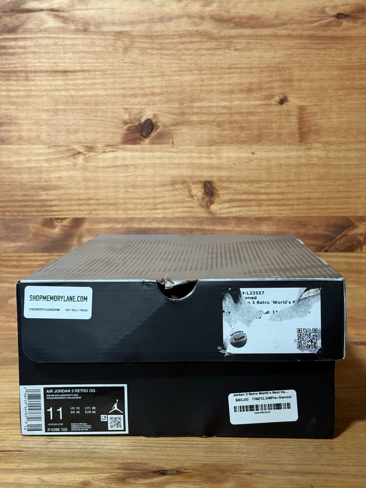 Jordan 3 Retro World's Best Dad - Size 11