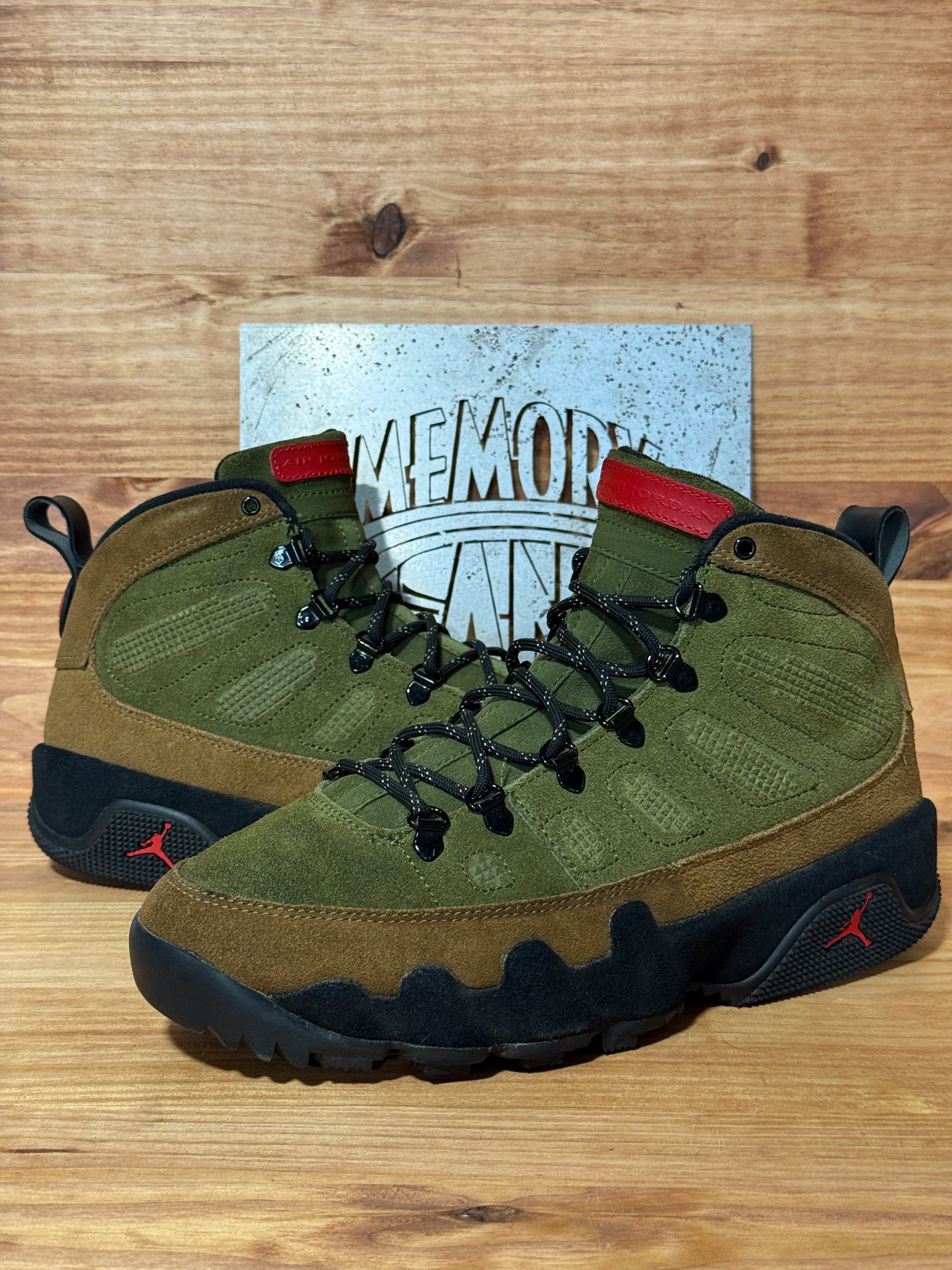 Jordan 9 Retro Boot NRG Military Brown Legion Green