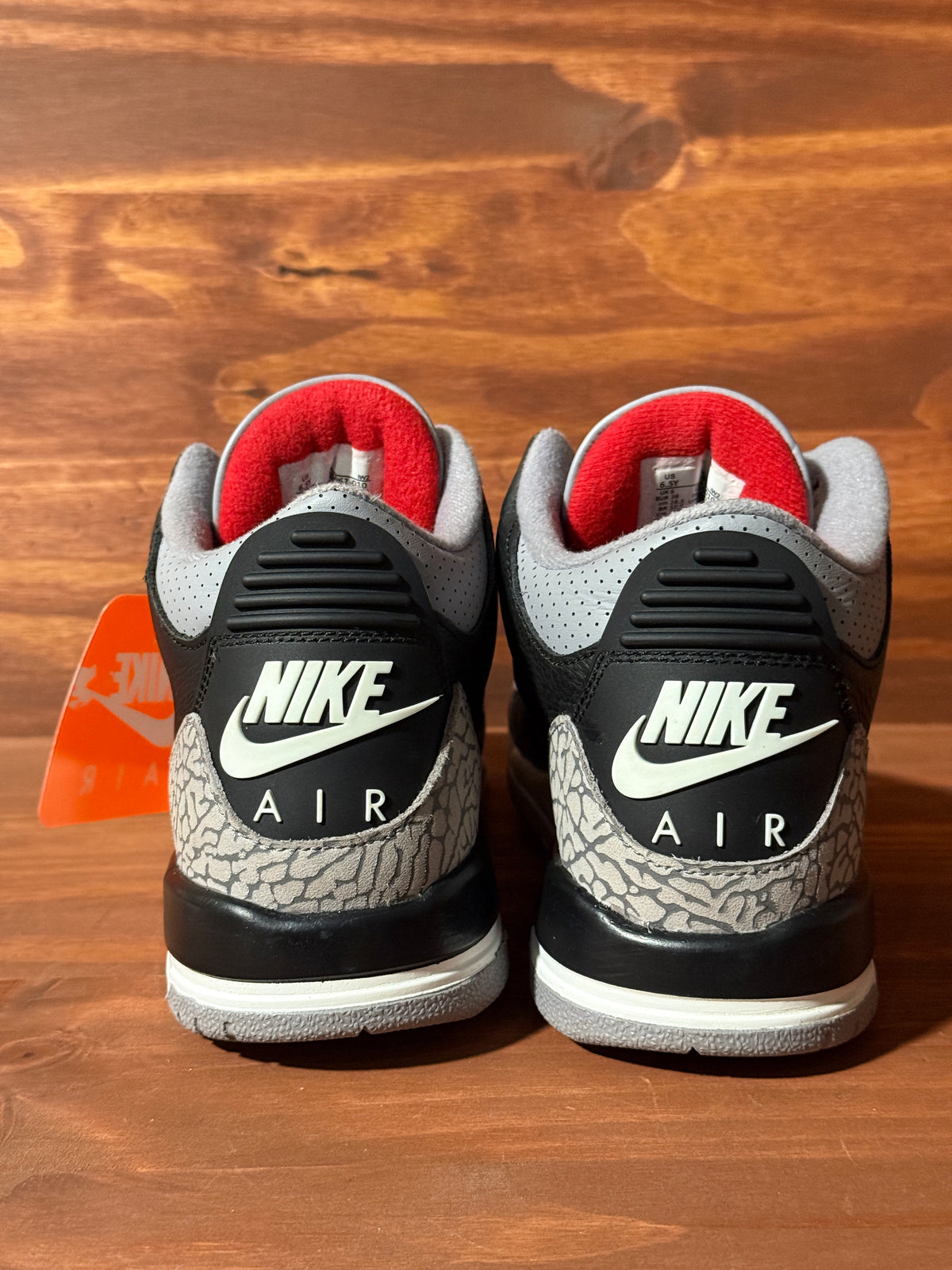 Jordan 3 Retro Black Cement (2024) (GS) Size 6.5Y