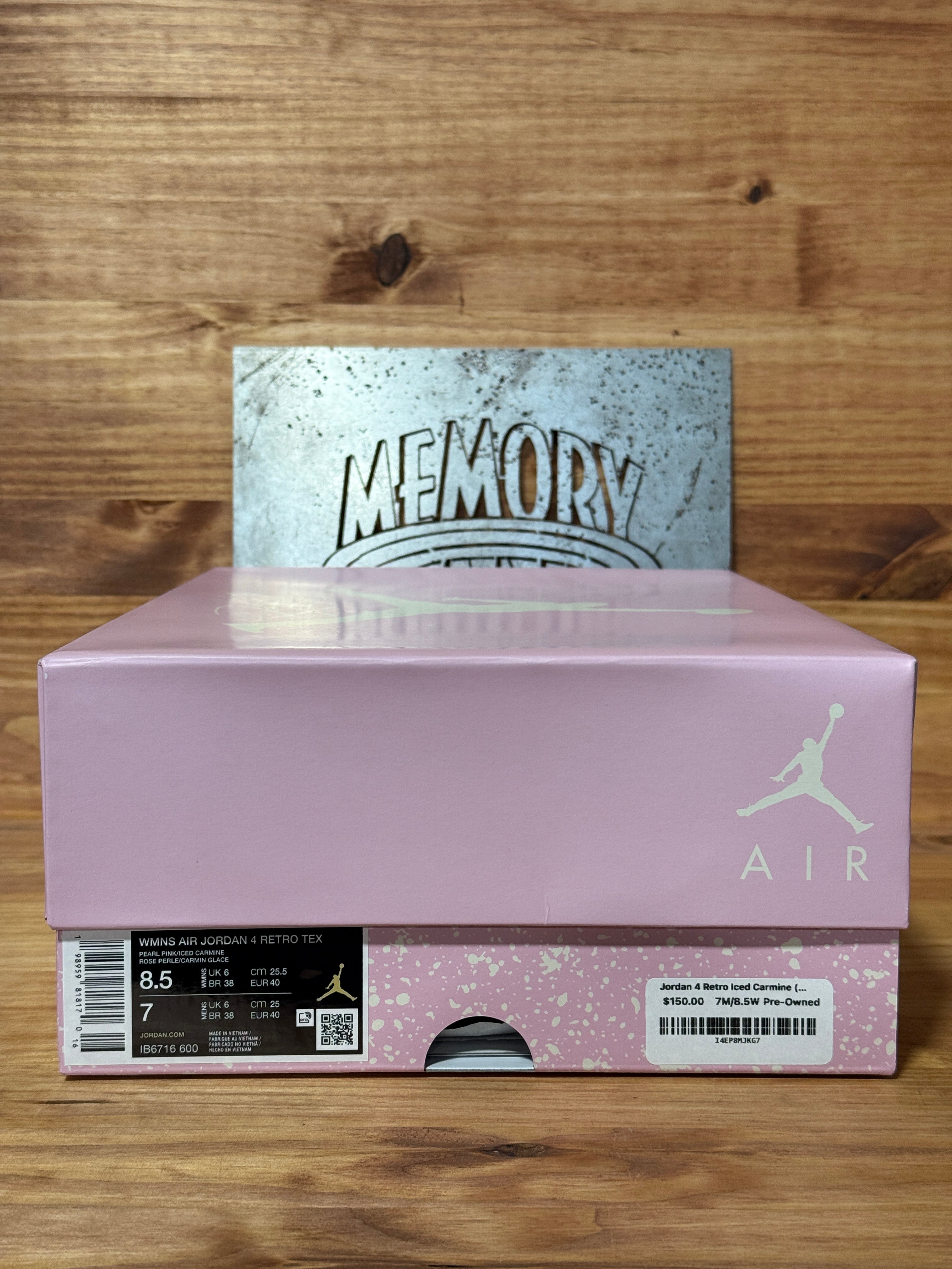 Jordan 4 Retro Iced Carmine (Women's)