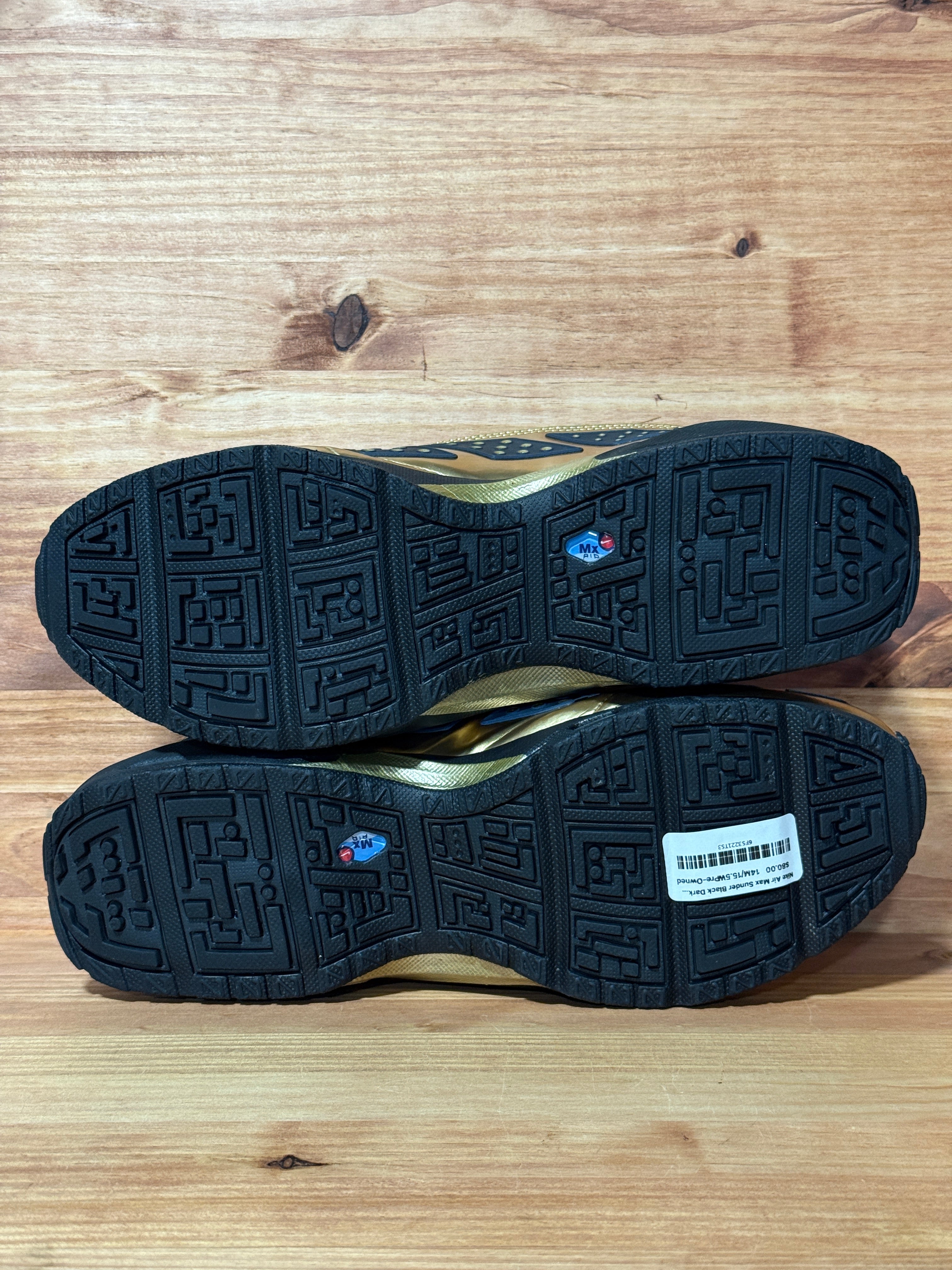 Nike Air Max Sunder Black Dark Smoke Grey Metallic Gold (Women's)