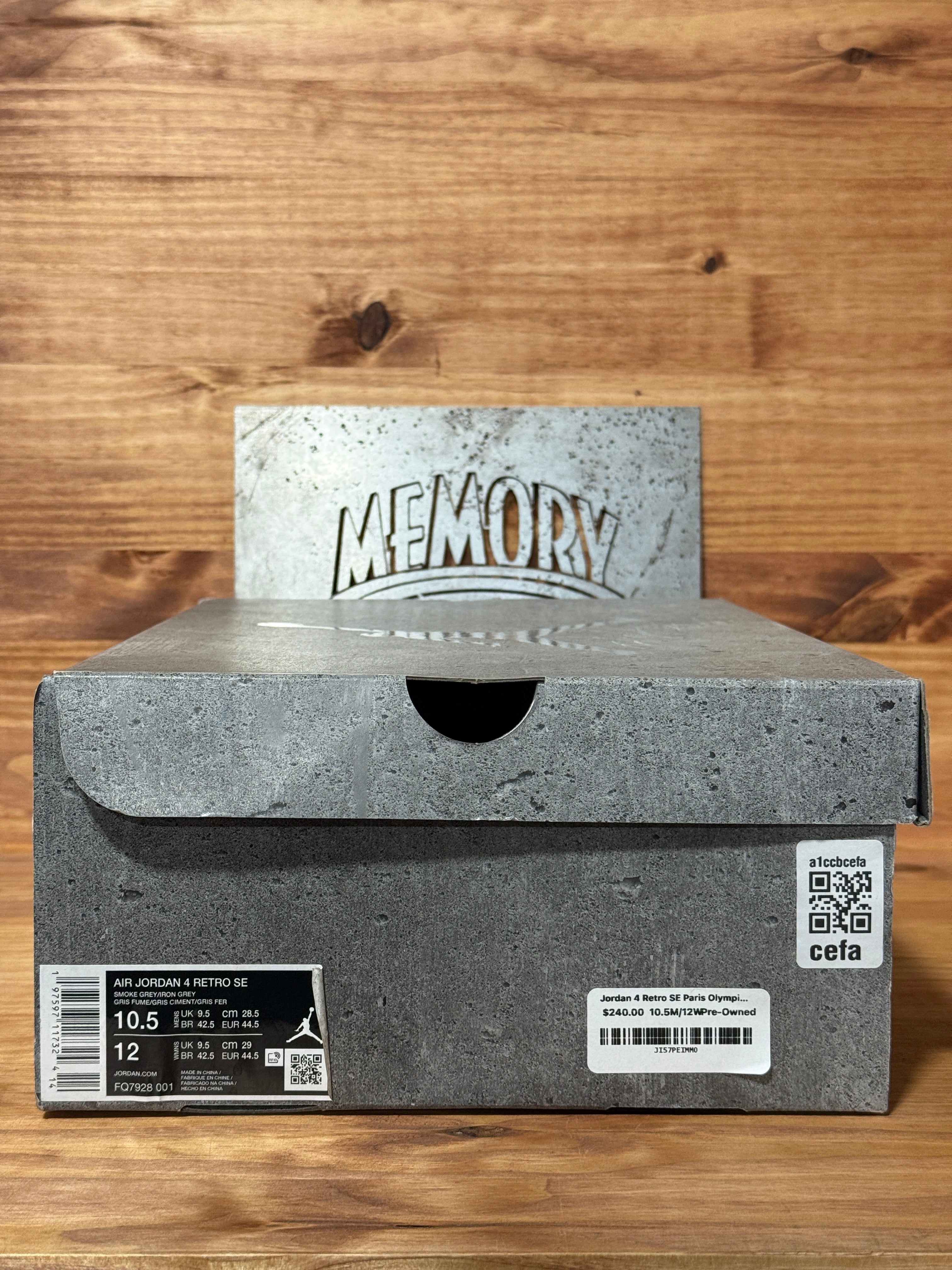 Jordan 4 Retro SE Paris Olympics Wet Cement