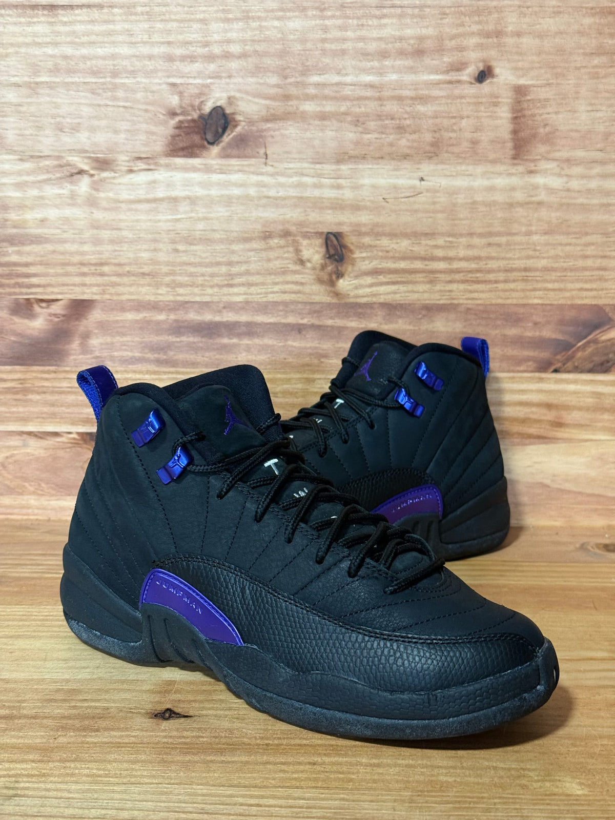 Jordan 12 Retro Black Dark Concord (GS) - Size 6Y