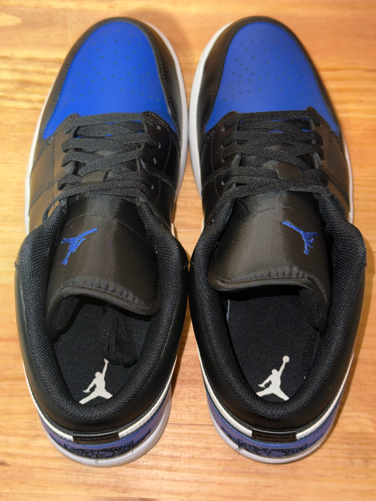 Jordan 1 Low Black Royal Toe