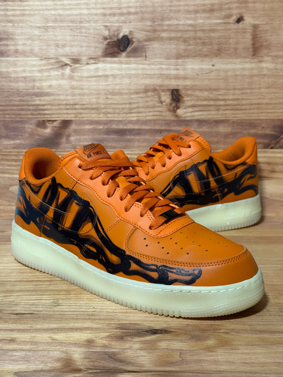 Nike Air Force 1 Low Orange Skeleton Halloween (2020)
