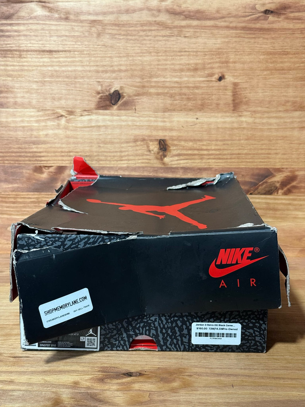 Jordan 3 Retro OG Black Cement (2024) - Size 13