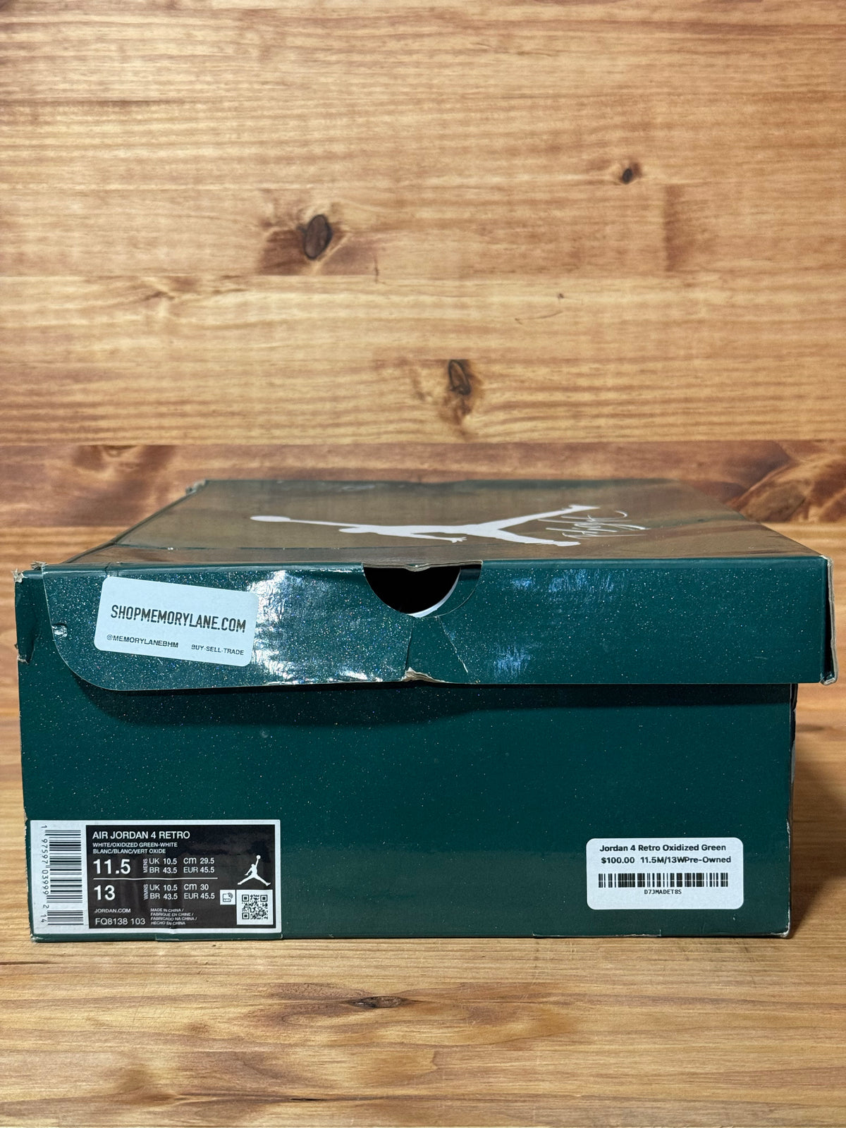 Jordan 4 Retro Oxidized Green