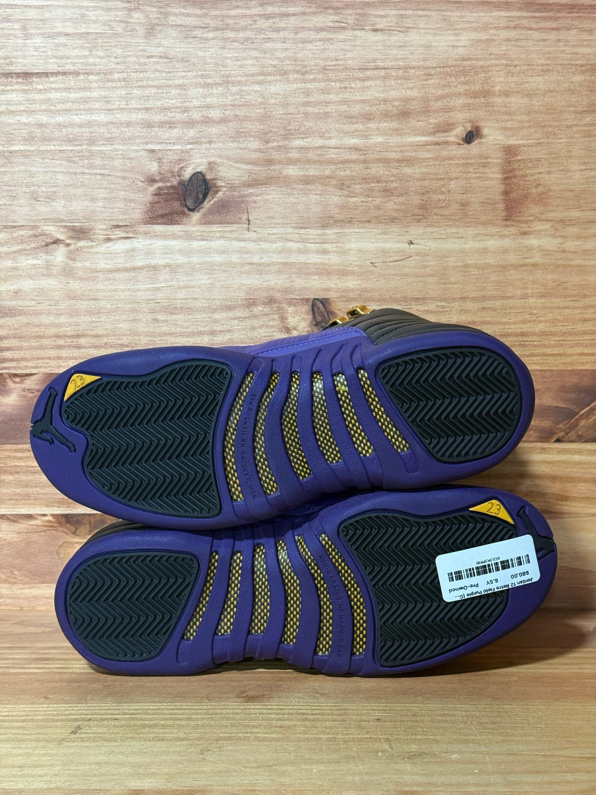 Jordan 12 Retro Field Purple (GS) - Size 6.5Y