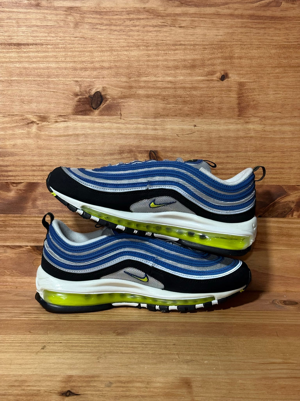 Nike Air Max 97 OG Atlantic Blue Voltage Yellow - Size 8.5