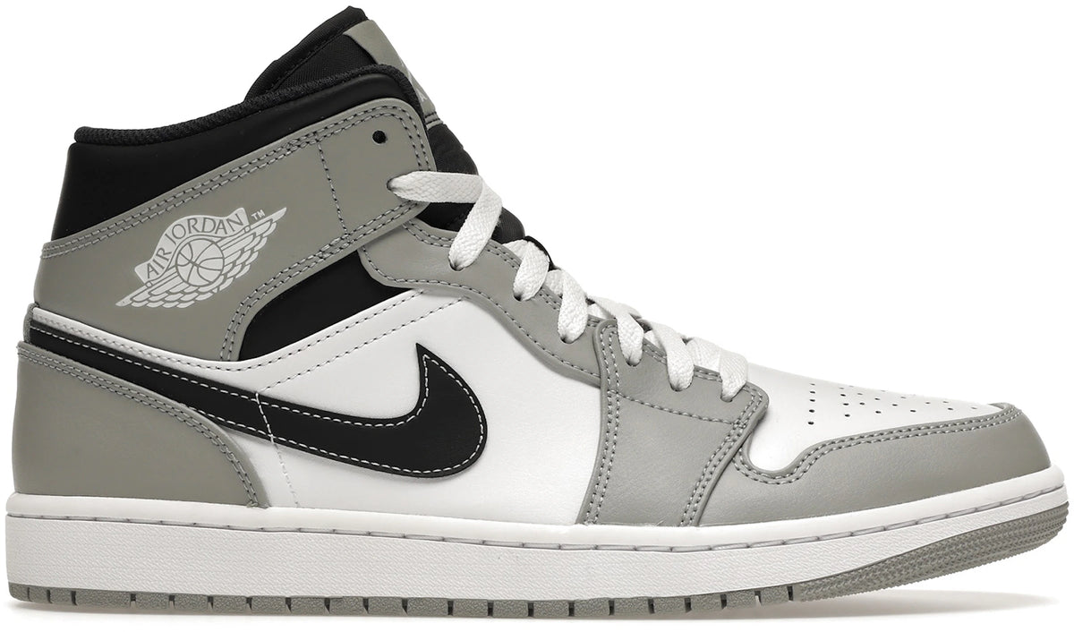 Jordan 1 Mid Light Smoke Grey Anthracite - Size 7.5