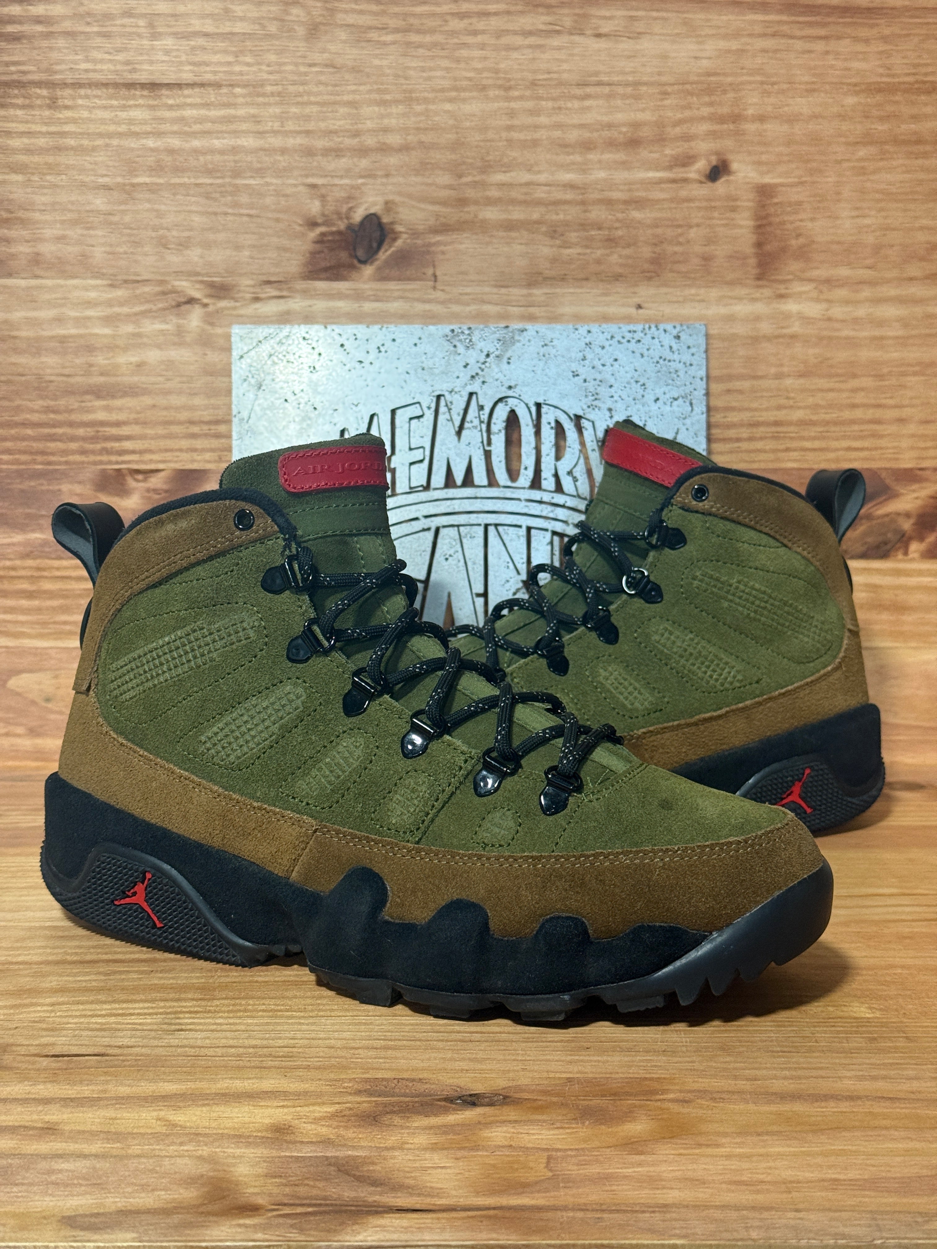 Jordan 9 Retro Boot NRG Military Brown Legion Green